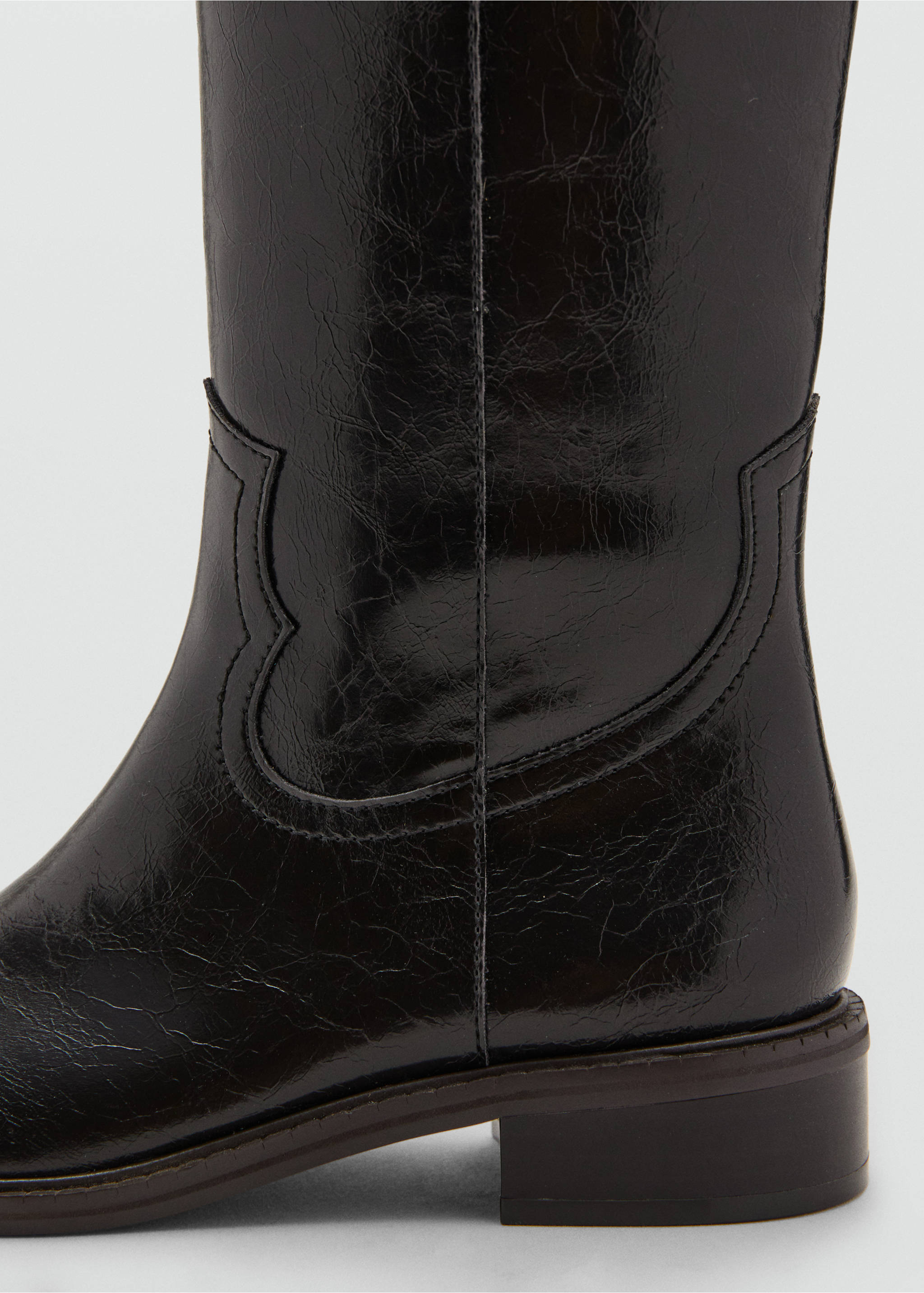 Knee-length boots - Details of the article 1, Brown. Ref: 17045162-00.