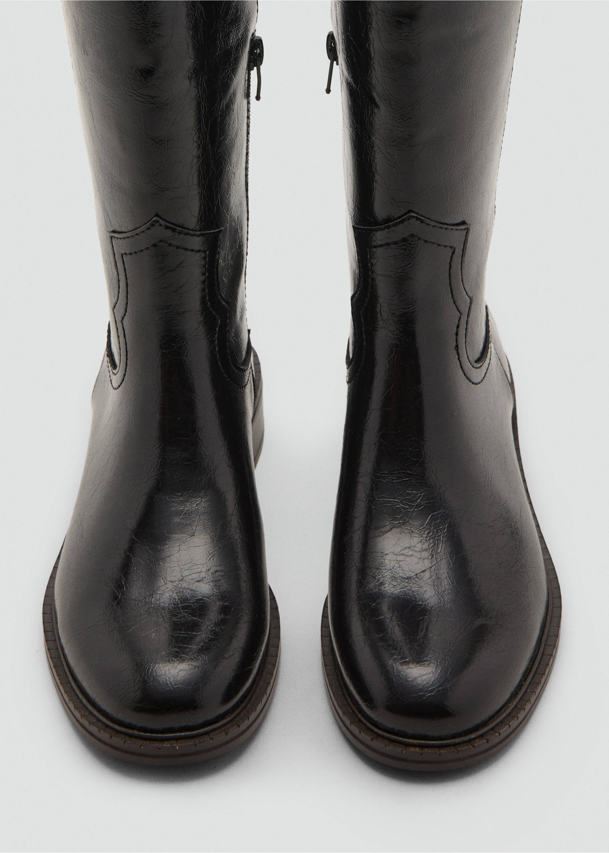 Knee-length boots - Details of the article 2, Brown. Ref: 17045162-00.