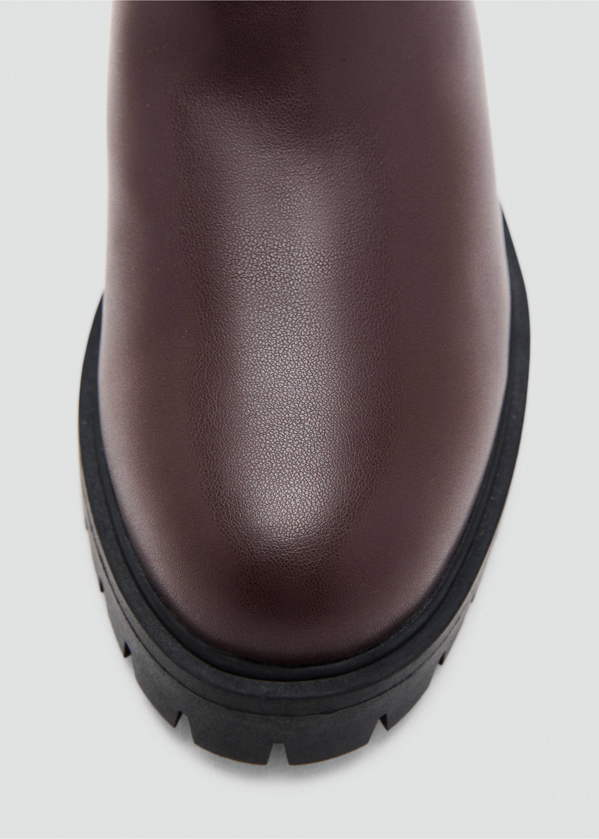 Elastic panels ankle boot - Details of the article 1, Chocolate. Ref: 17045163-00.