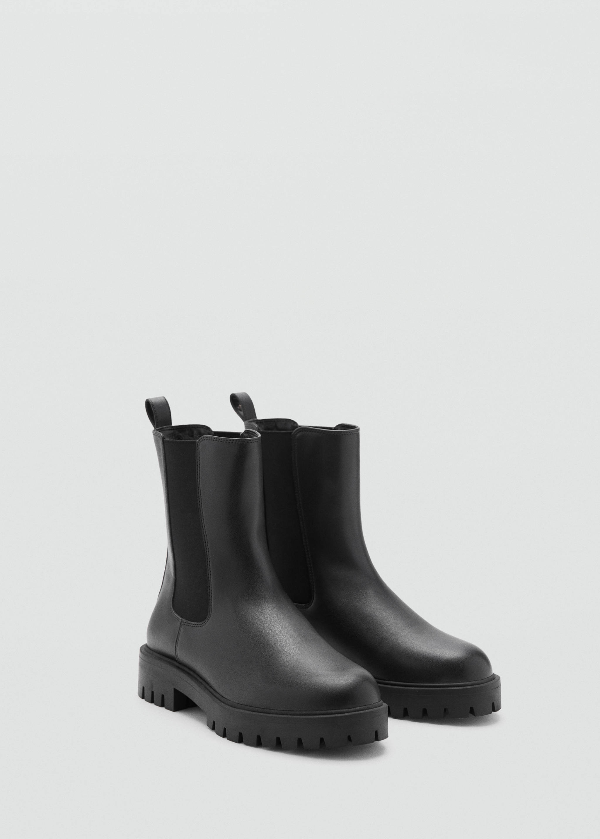 Elastic panels ankle boot - Medium plane