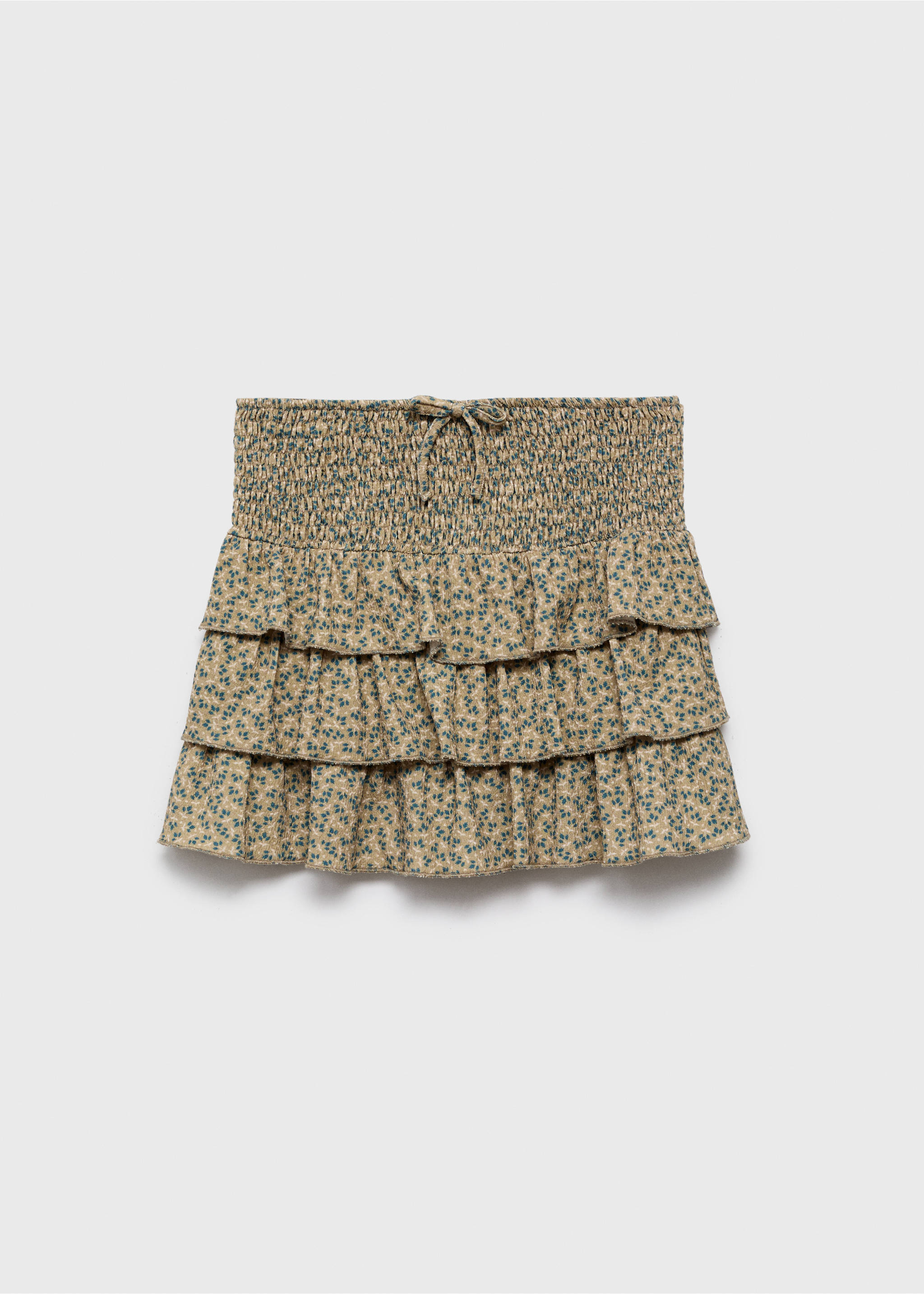 Floral A-line skirt - Article without model, Green. Ref: 17045167-00.