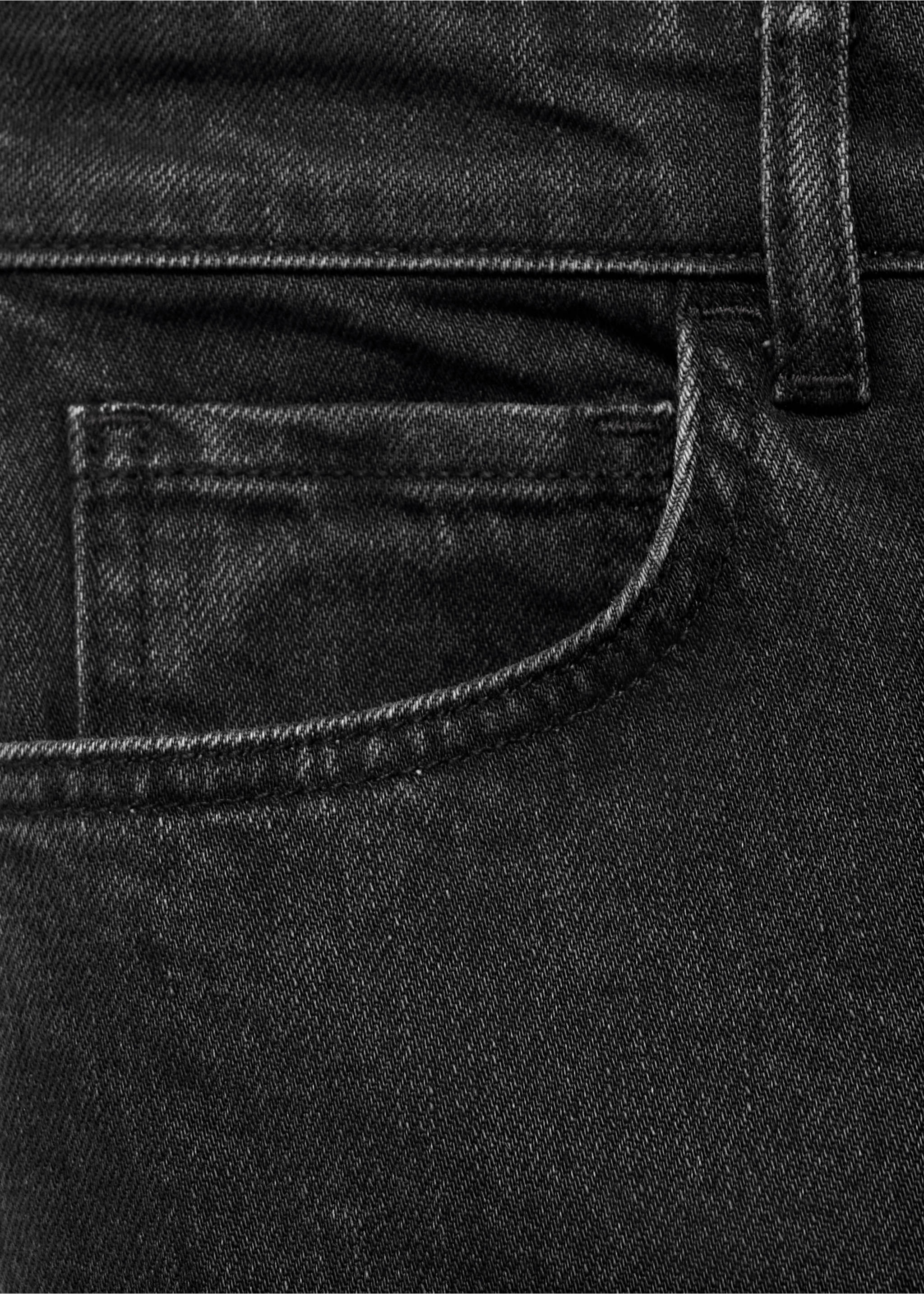 Slim-fit traperice visokog struka - Detalji artikla 0, Crni denim. Ref: 17045171-00.