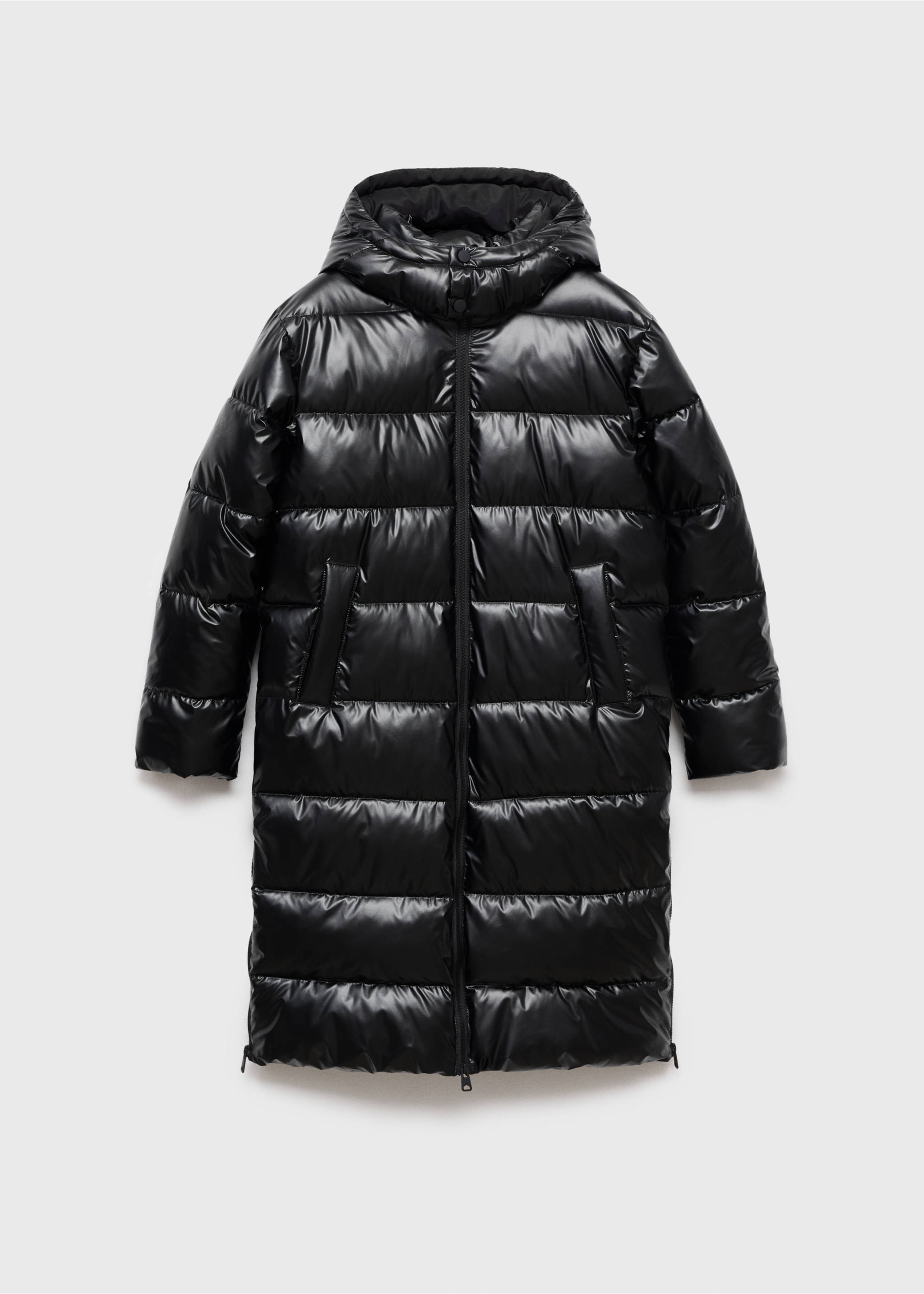 Quilted skin style jacket - Article without model, Black. Ref: 17045785-00.