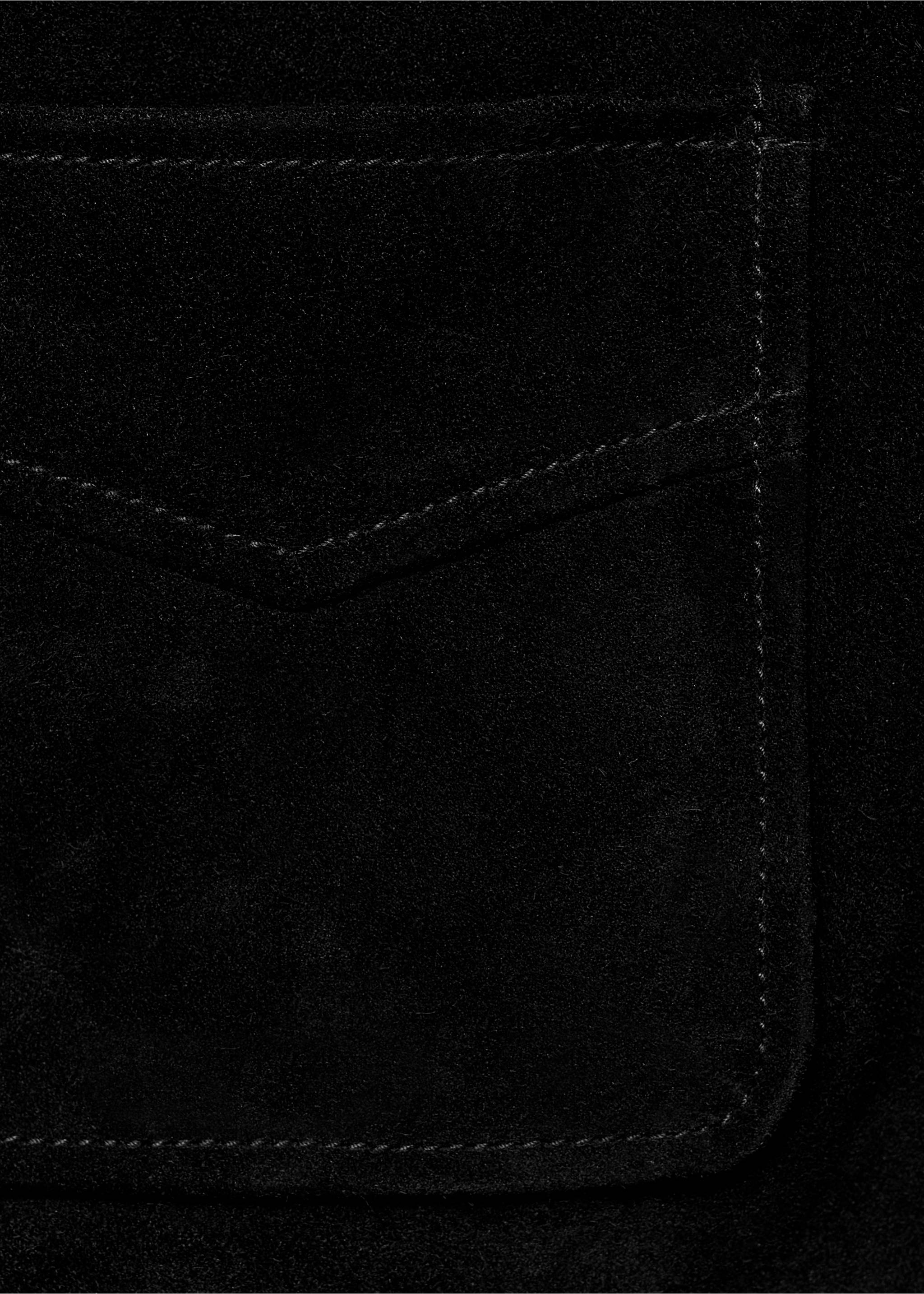 Veste en cuir fermeture par boutons - Détail de l'article 0, Noir. Ref: 17045788-00.