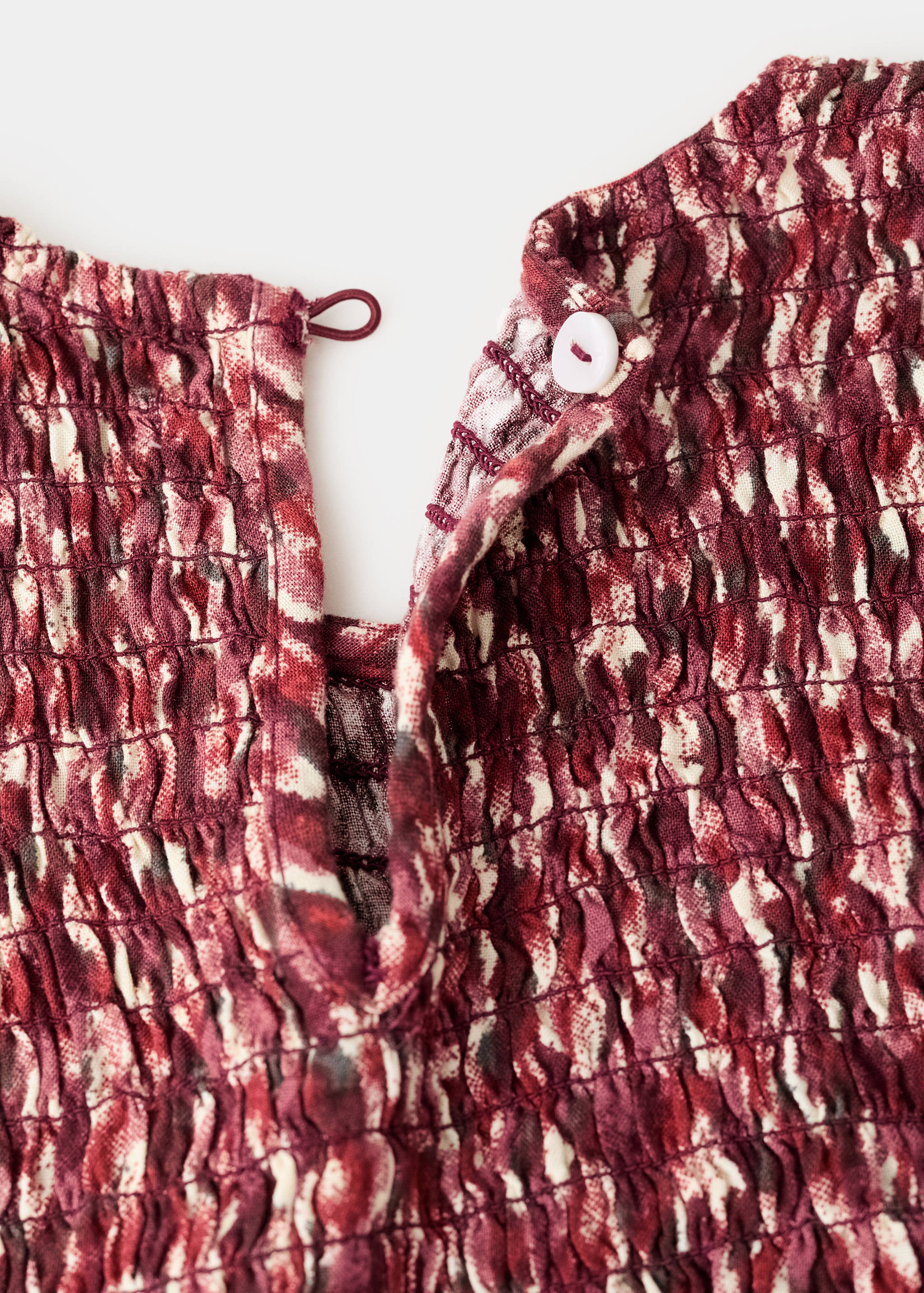 Printed ruffle dress - Details of the article 0