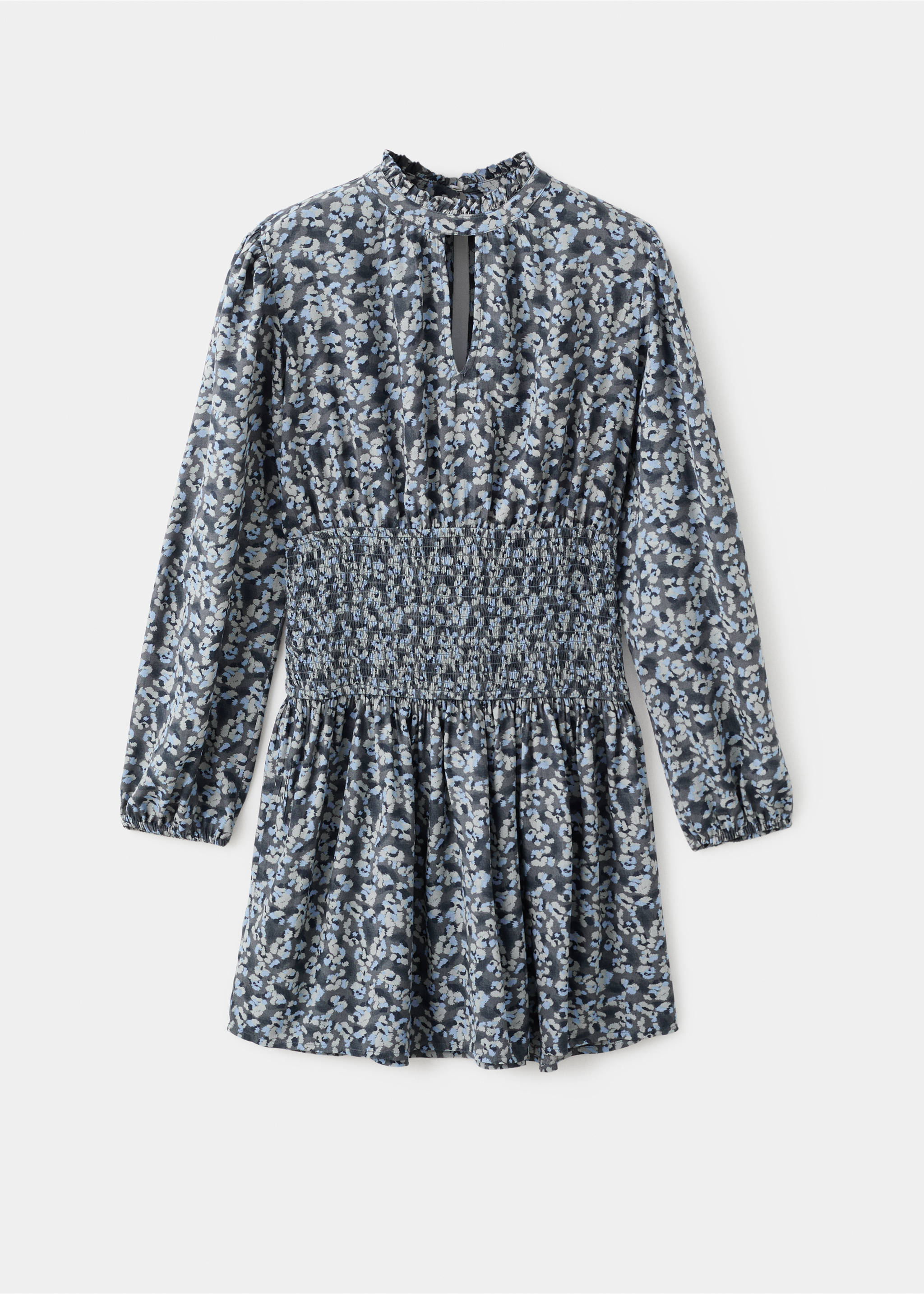 Flowy printed dress - Article without model, Charcoal. Ref: 17045794-00.