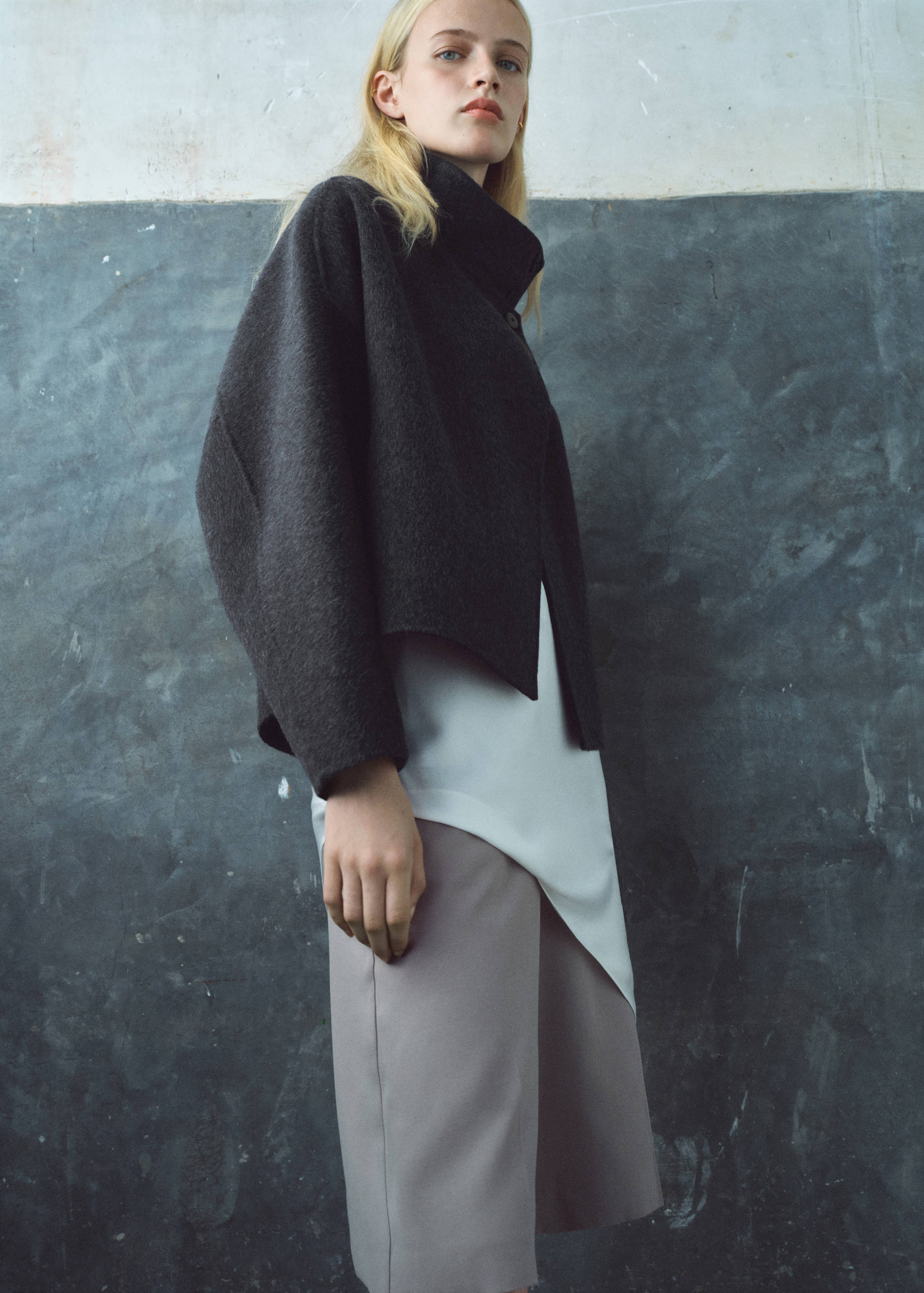 Oversized-Wolljacke - Mittlere Ansicht