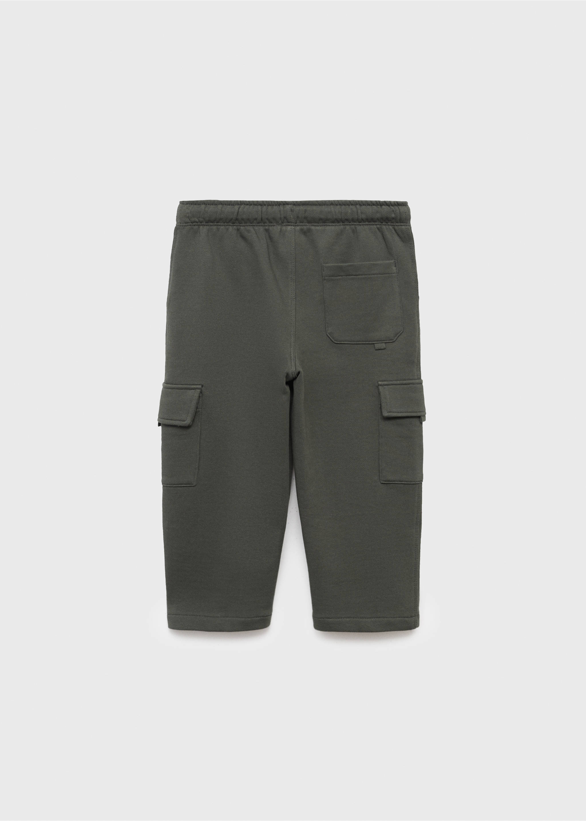 Cargo-joggingbyxor med dragsko - Artikelns baksida, Khaki. Ref: 17045798-00.