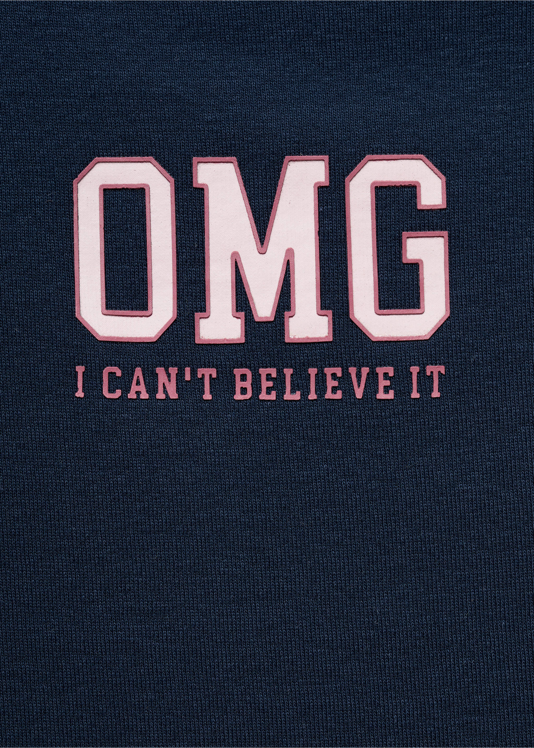 Printed cotton-blend t-shirt - Details of the article 8, Navy. Ref: 17045800-00.