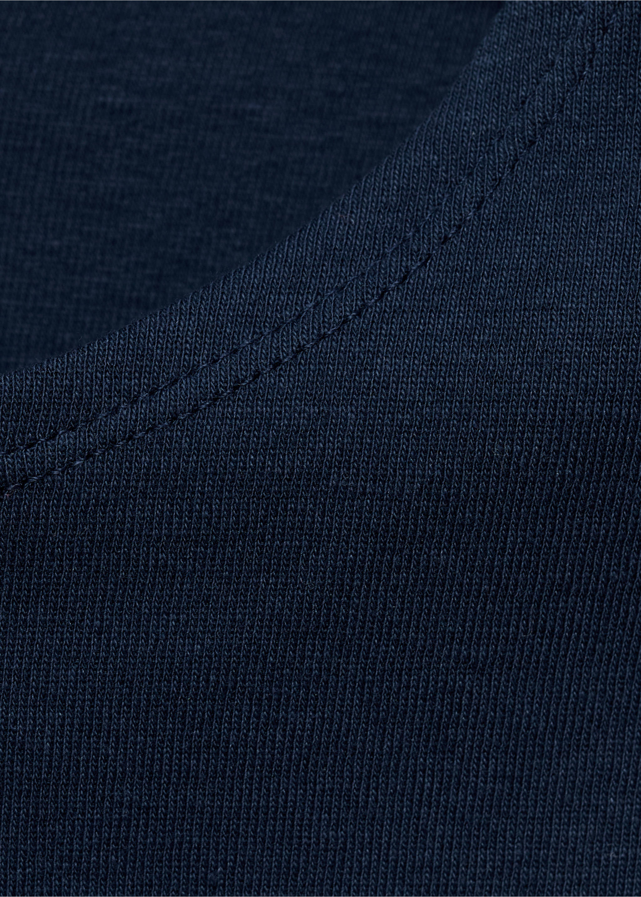 Printed cotton-blend t-shirt - Details of the article 0, Navy. Ref: 17045800-00.