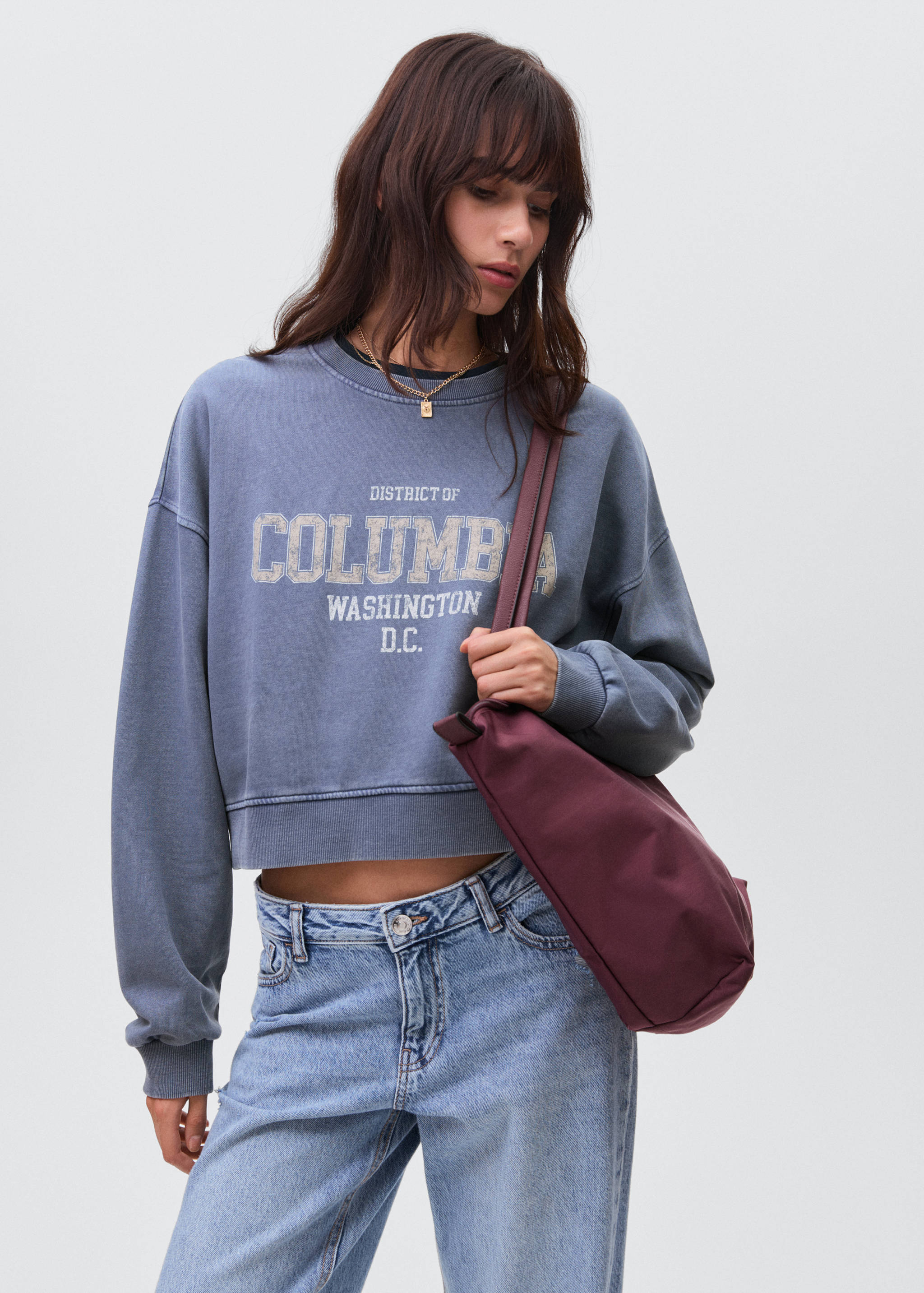 Gemustertes Baumwoll-Sweatshirt - Detail des Artikels 2