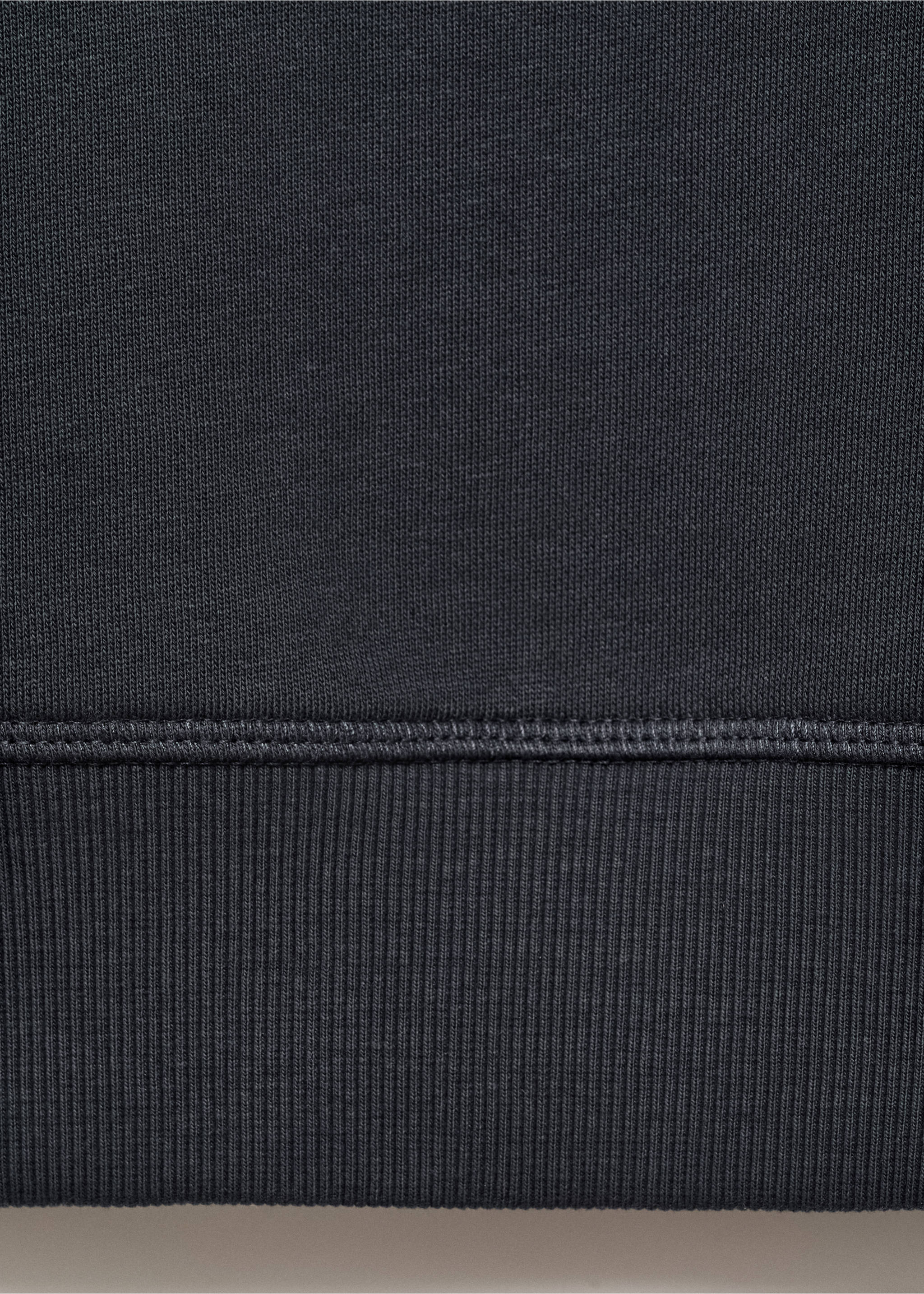 Printed cotton sweatshirt - Details of the article 0, Charcoal. Ref: 17045802-00.