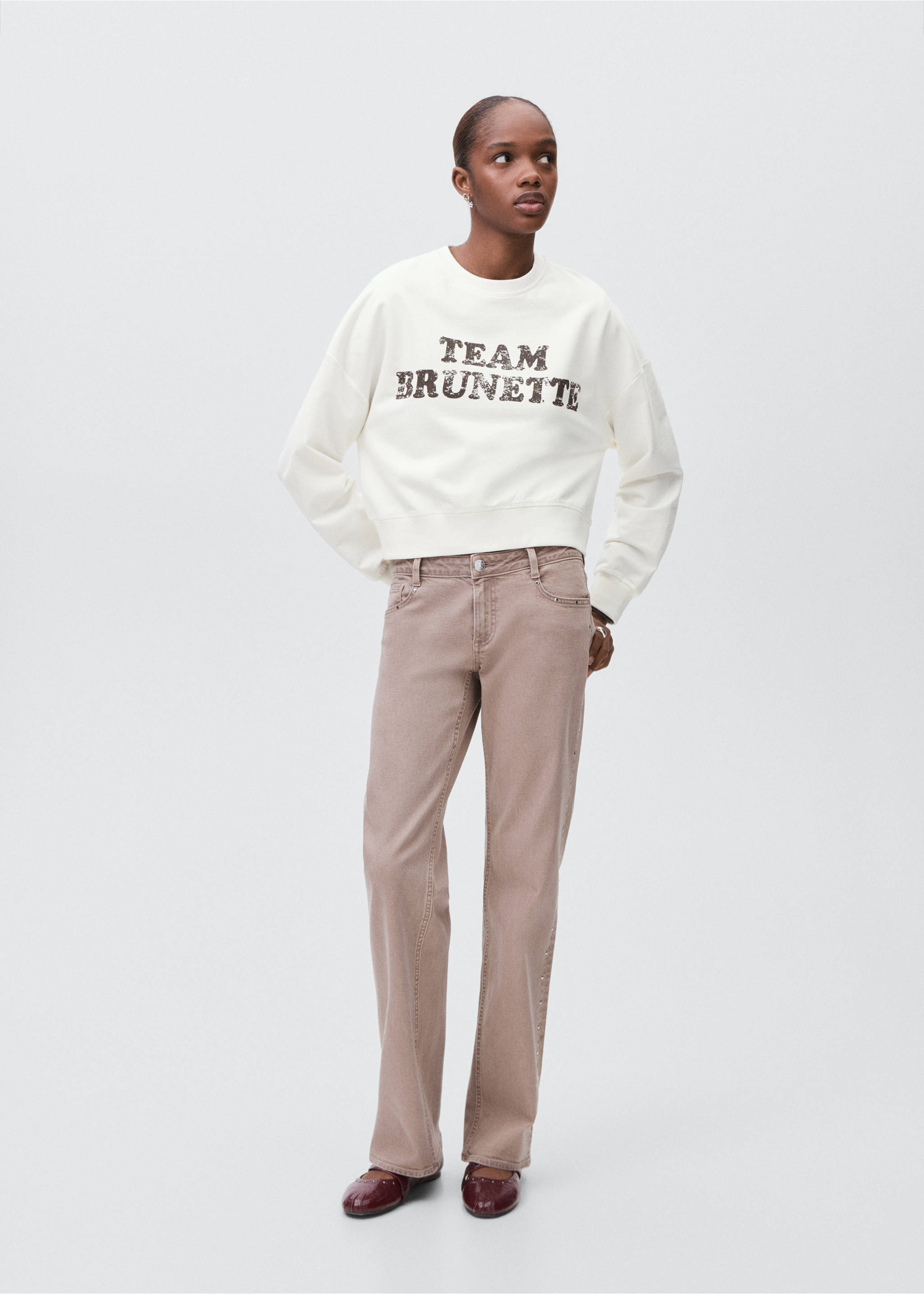 Printed cotton sweatshirt - General plane, Off White. Ref: 17045803-00.