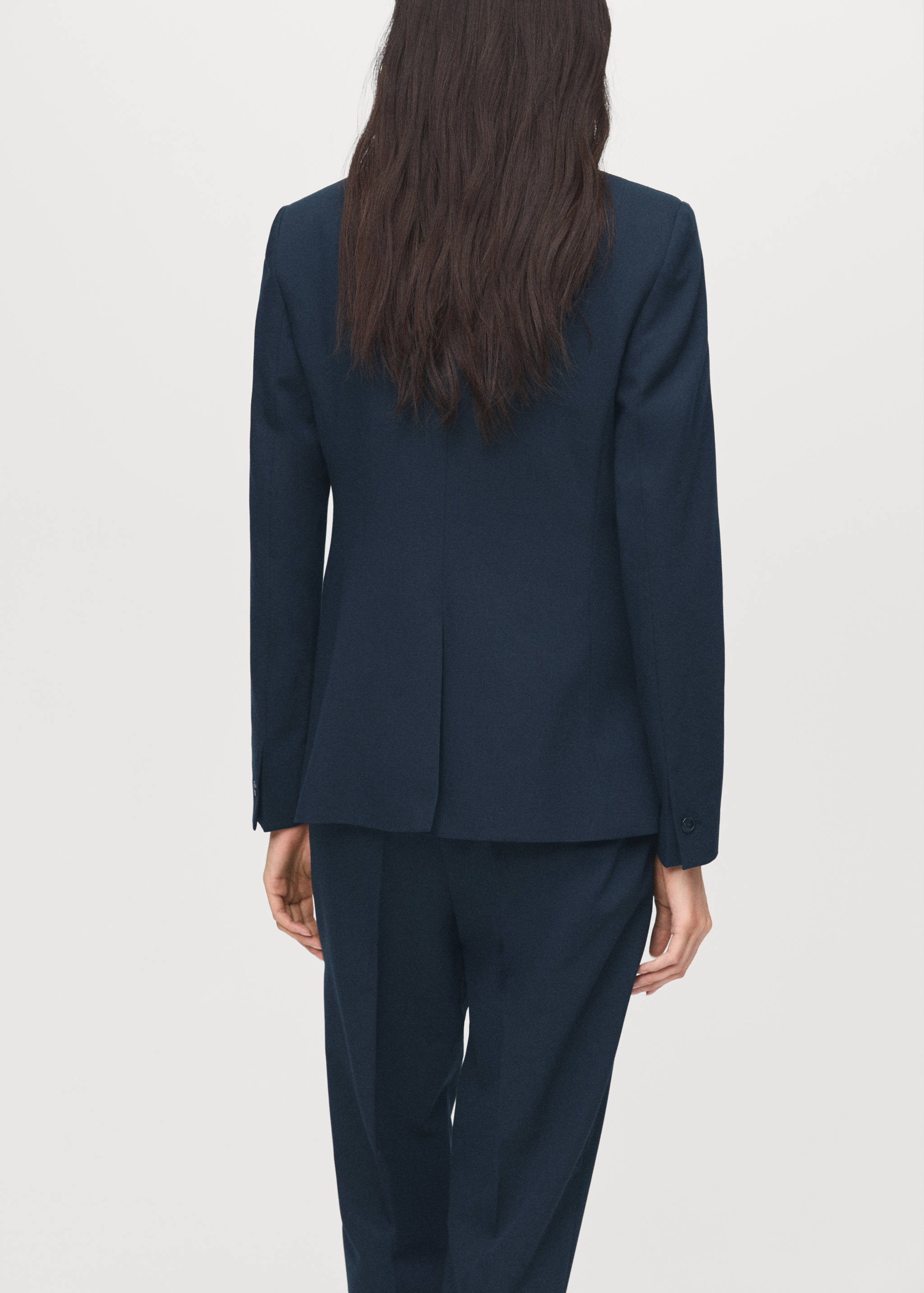 Fitted suit blazer - Reverse of the article