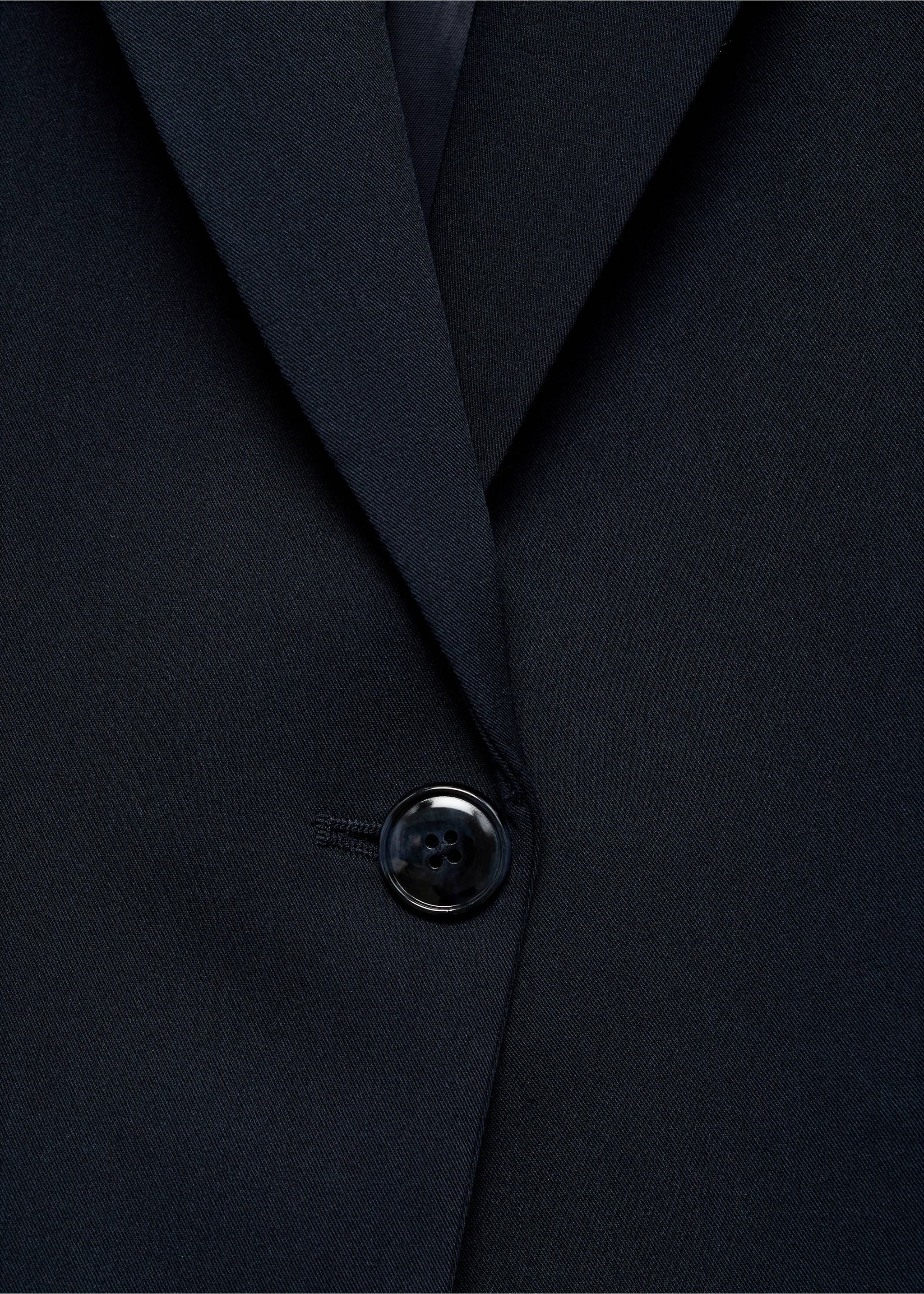 Fitted suit blazer - Details of the article 8, Navy. Ref: 17045806-00.