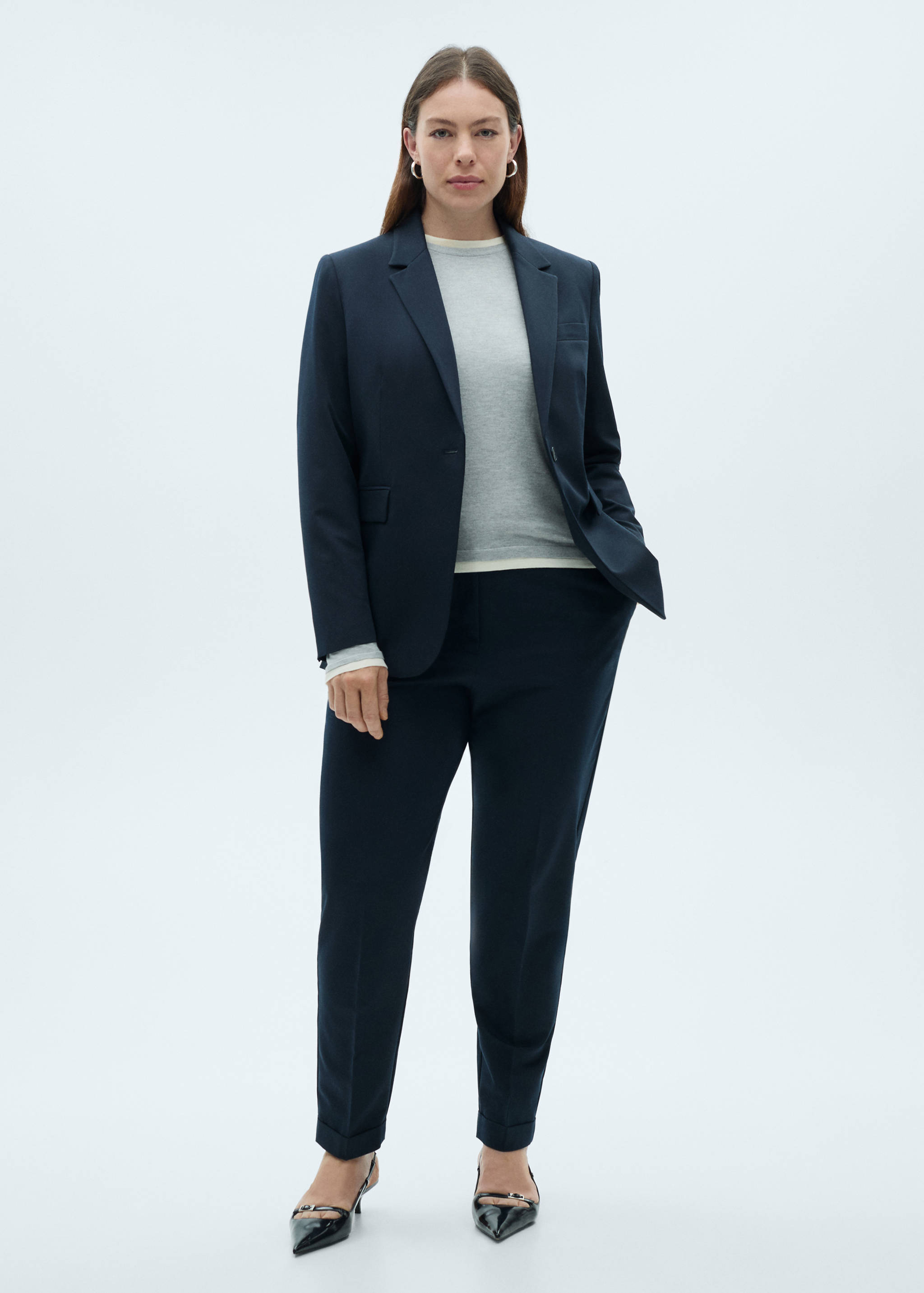 Fitted suit blazer - Details of the article 3