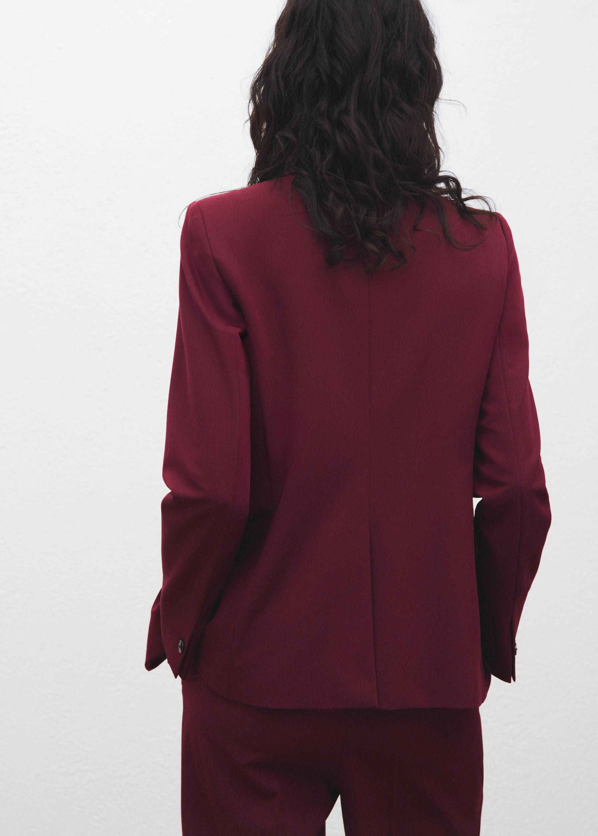 Fitted suit blazer - Reverse of the article