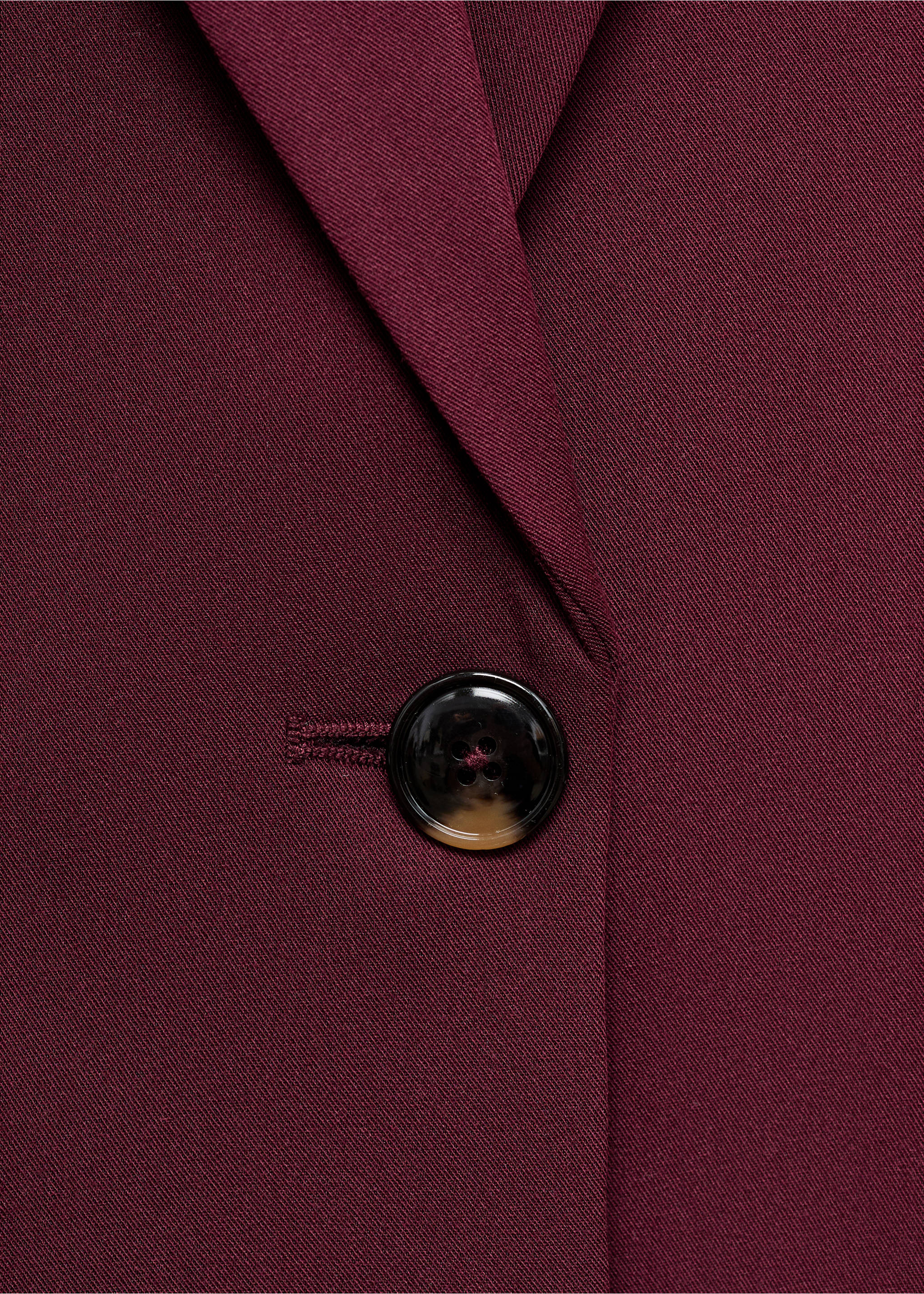 Fitted suit blazer - Details of the article 8, Wine. Ref: 17045806-00.