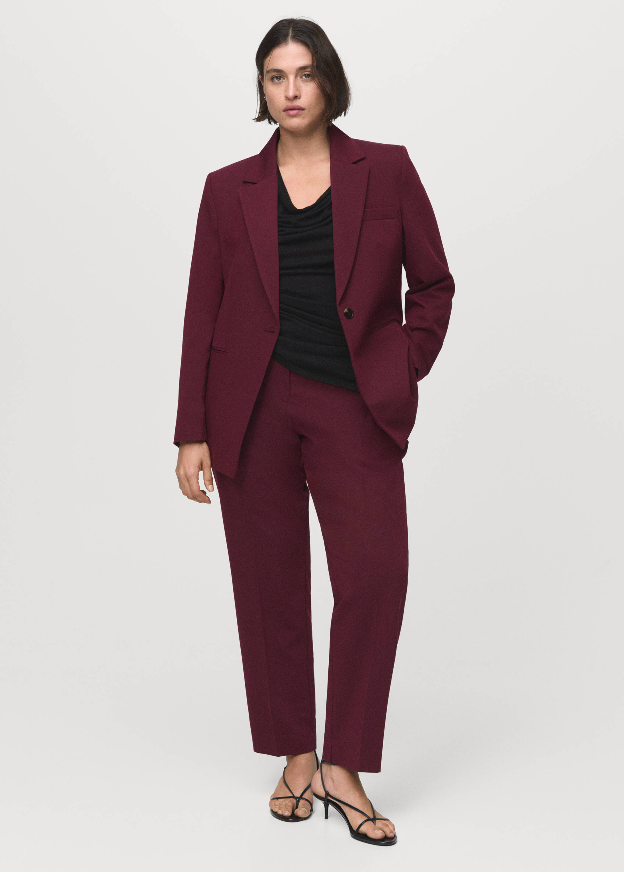 Fitted suit blazer - Details of the article 3