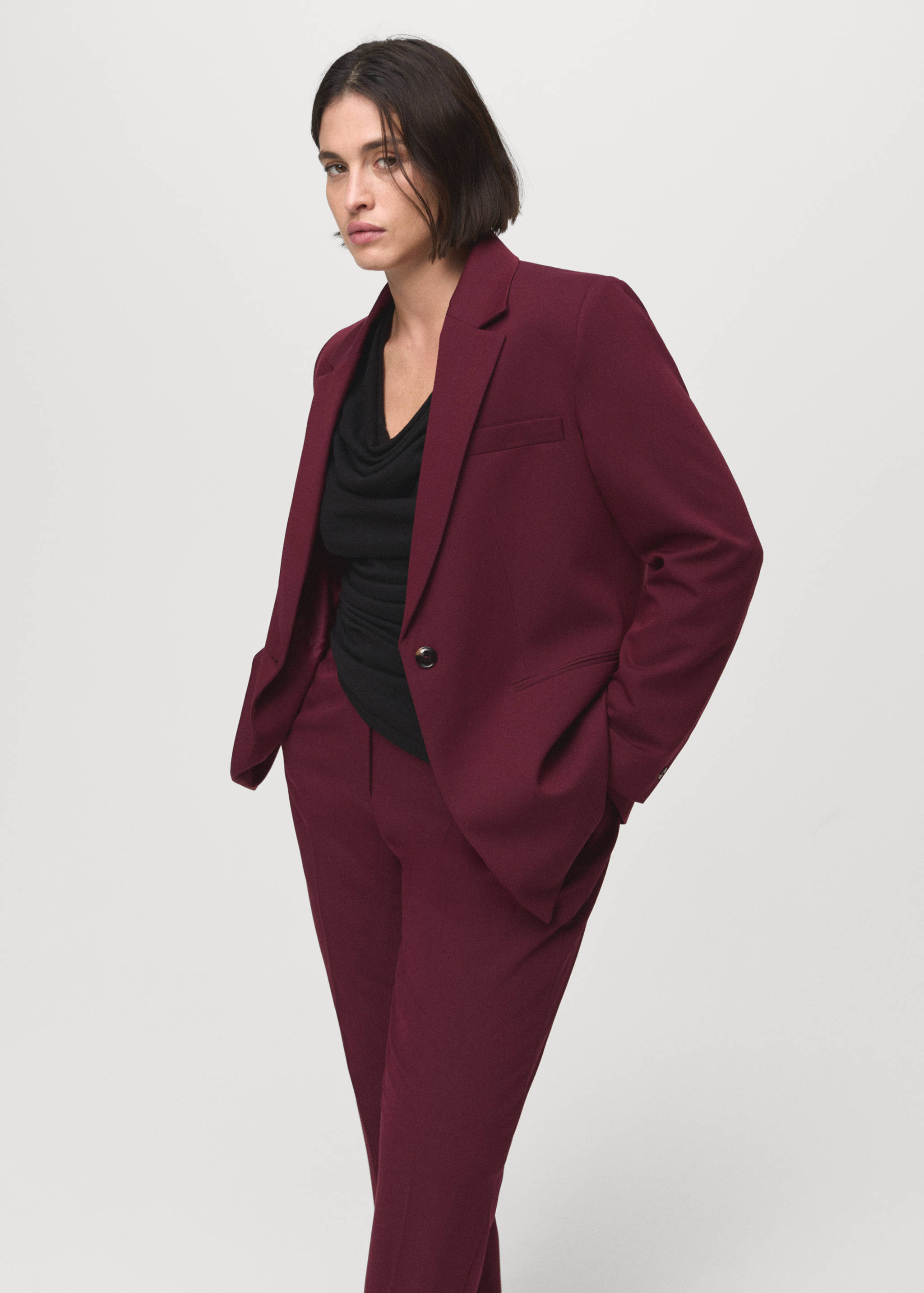 Fitted suit blazer - Details of the article 4