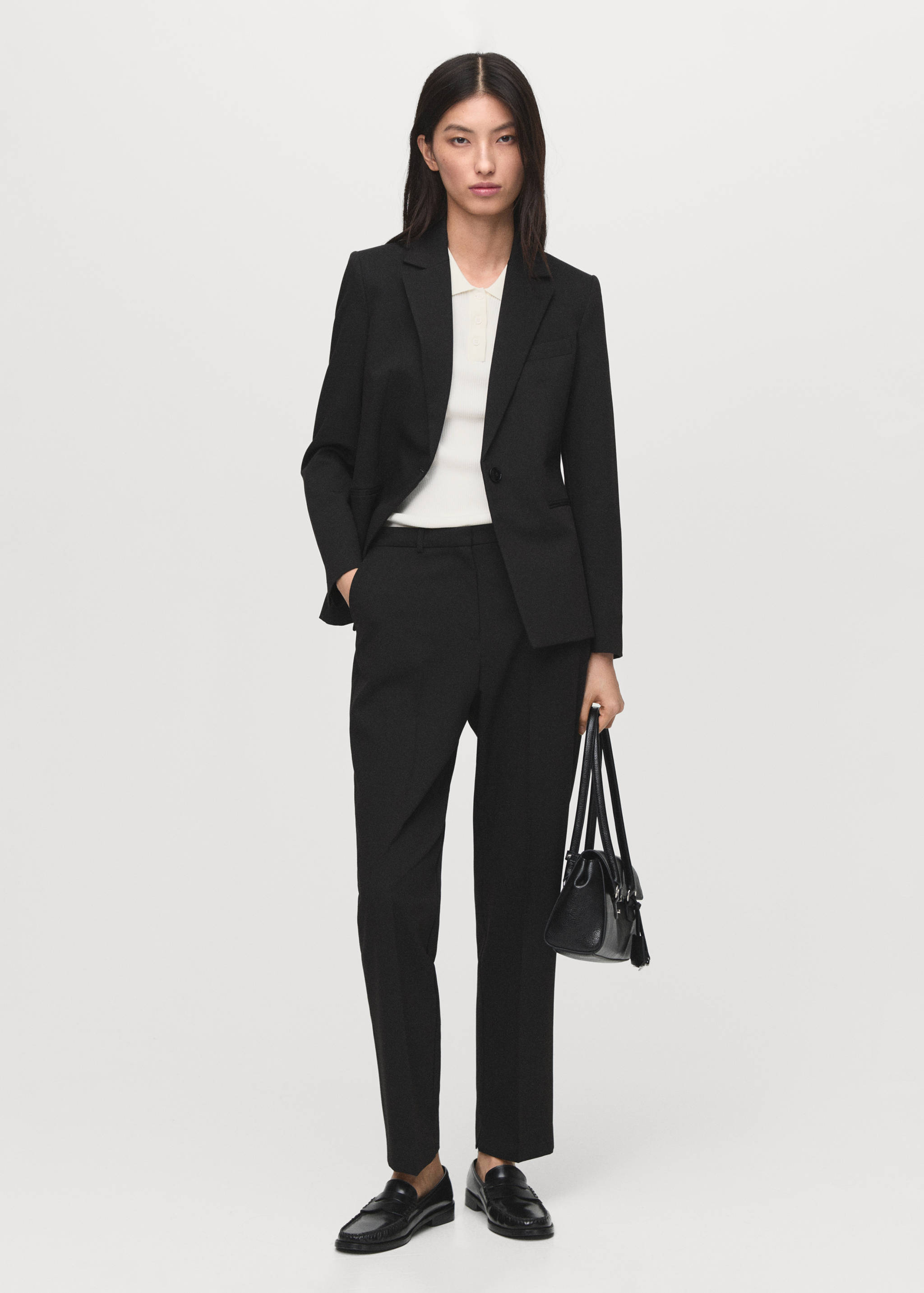 Fitted suit blazer - General plane