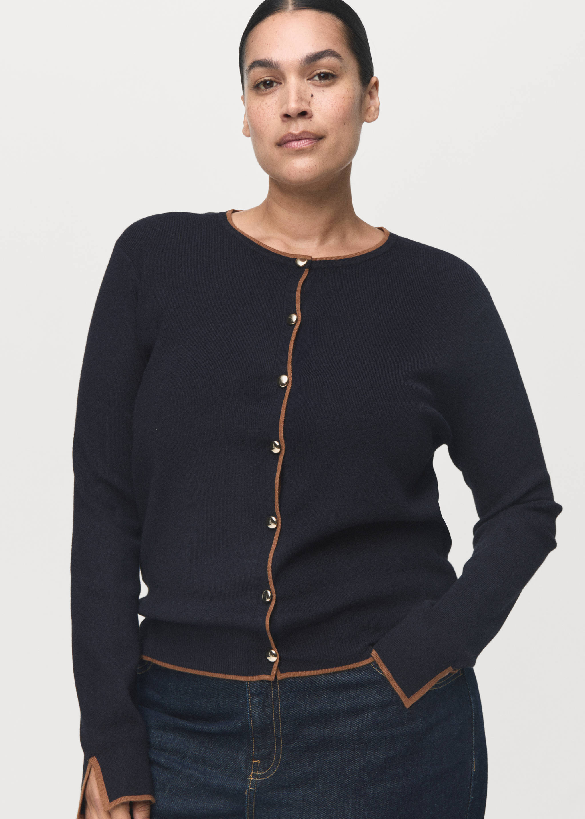 Cardigan with cuff opening - Details of the article 5