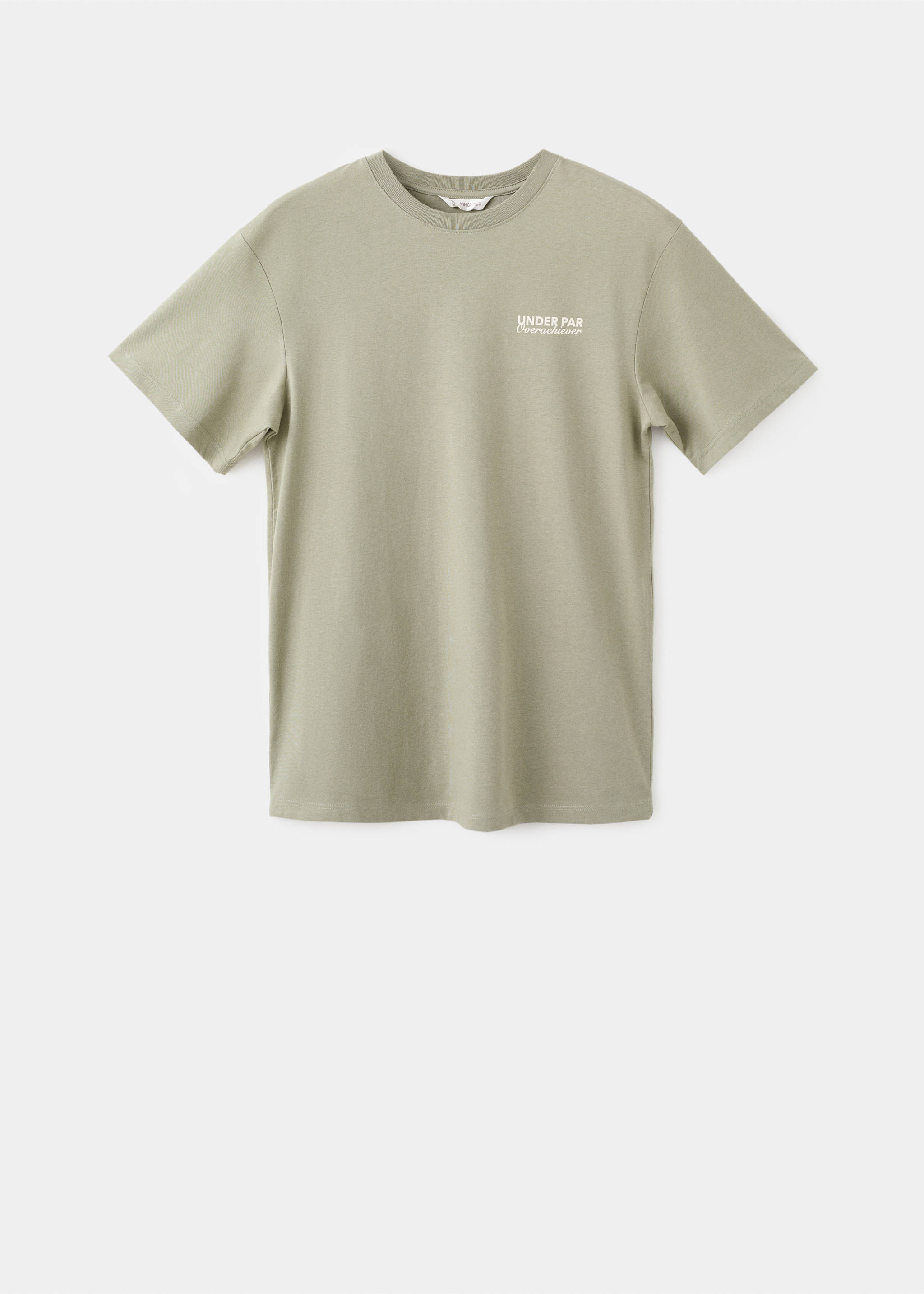 Printed cotton-blend t-shirt - Article without model, Green. Ref: 17045810-00.