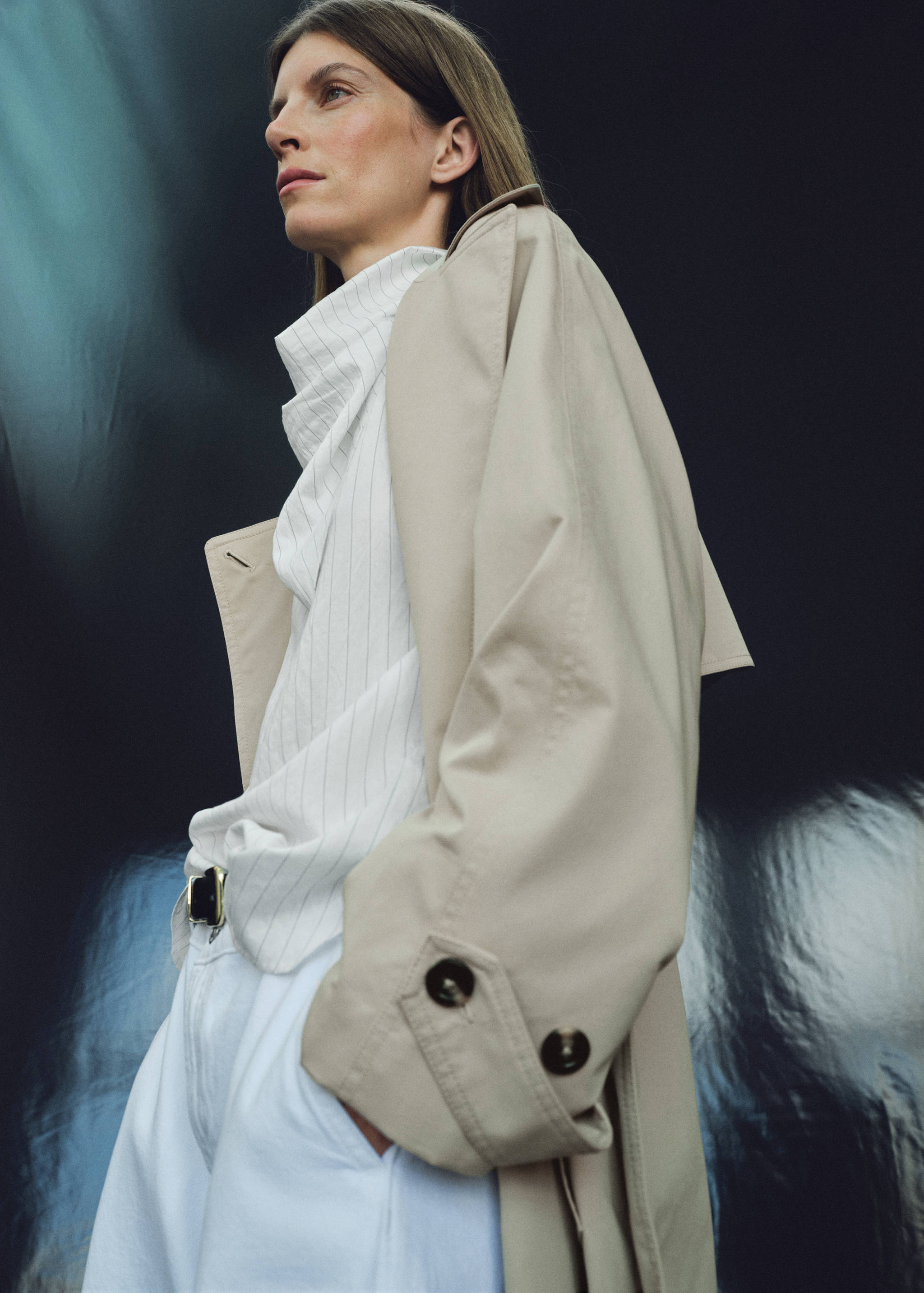Striped blouse with handkerchief - Details of the article 3