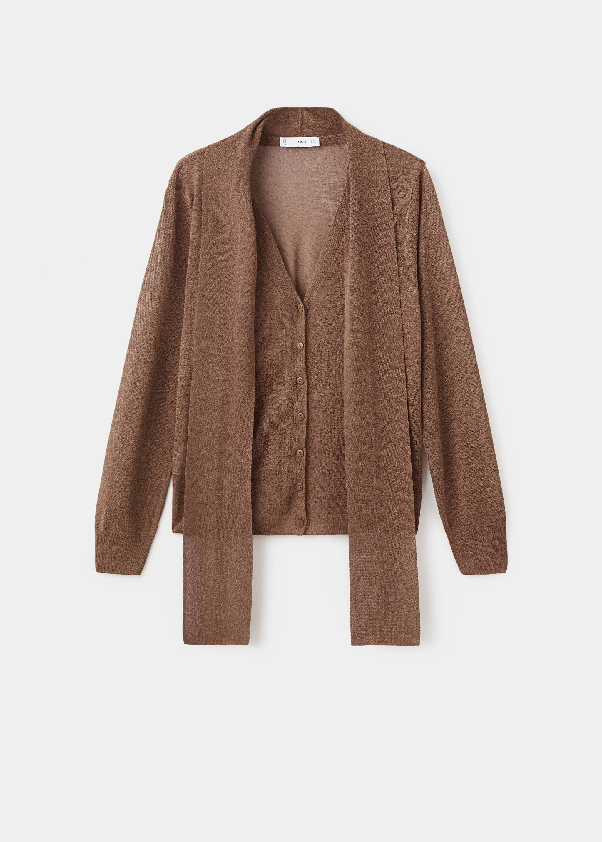 Cardigan punto fino fular - Artículo sin modelo