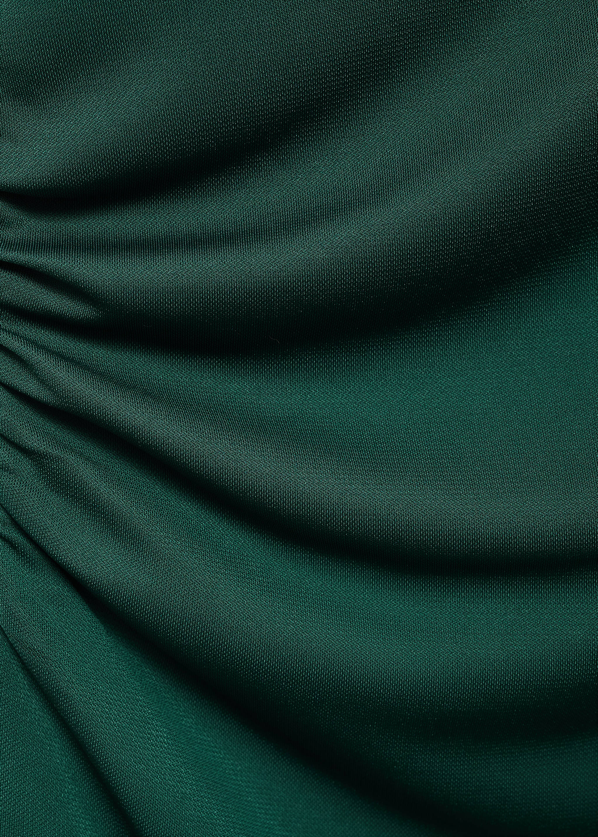 T-shirt with gathered asymmetrical neck - Details of the article 0