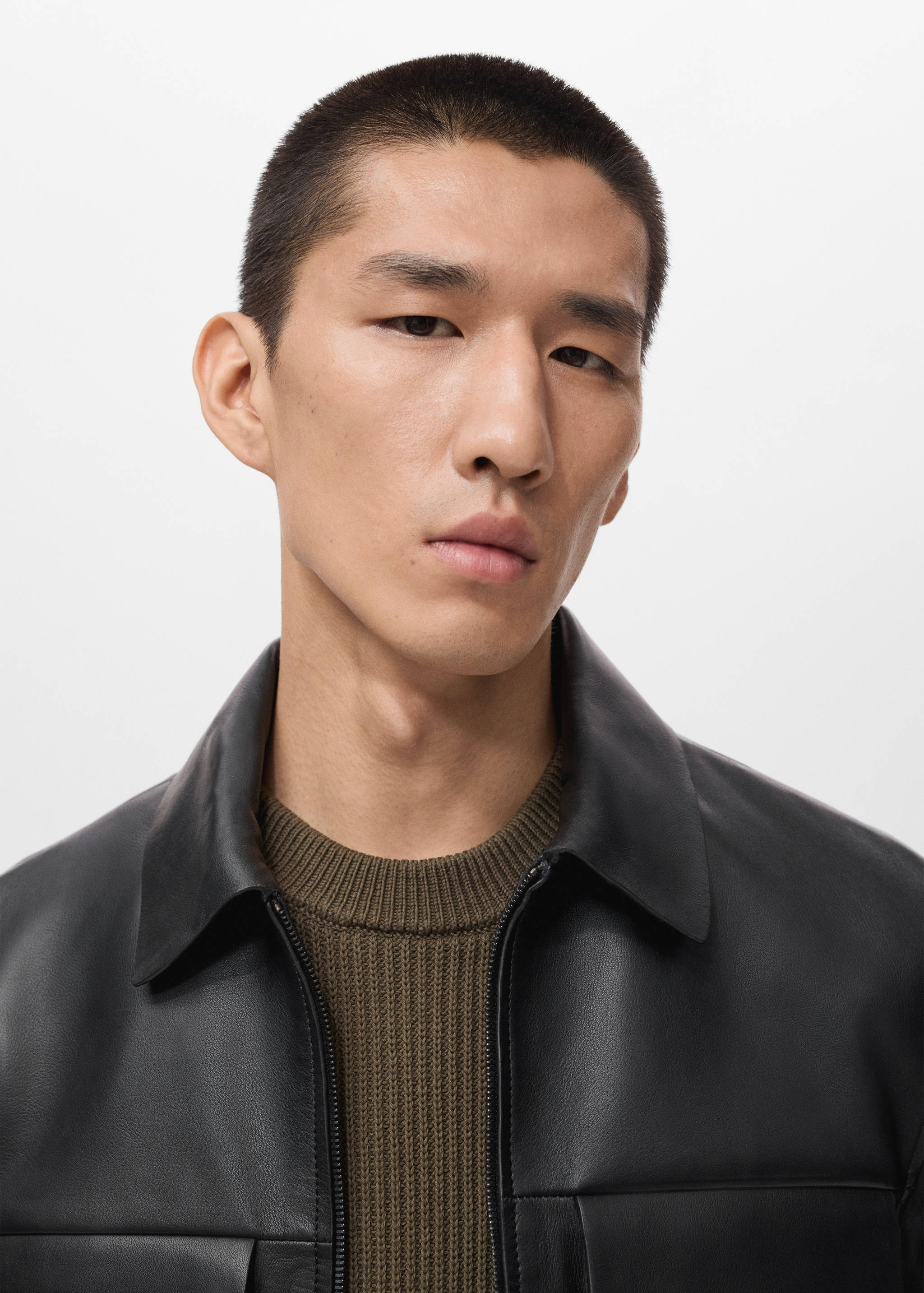 Blouson 100 % cuir poches - Détail de l'article 1