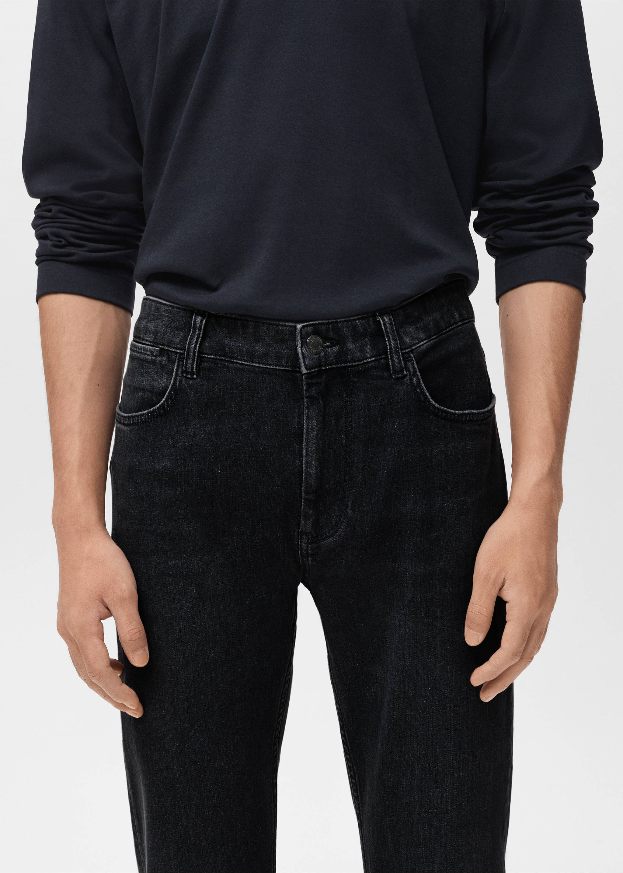 Jean Patrick slim fit Ultra Soft Touch - Détail de l'article 3, Black denim. Ref: 17045970-00.