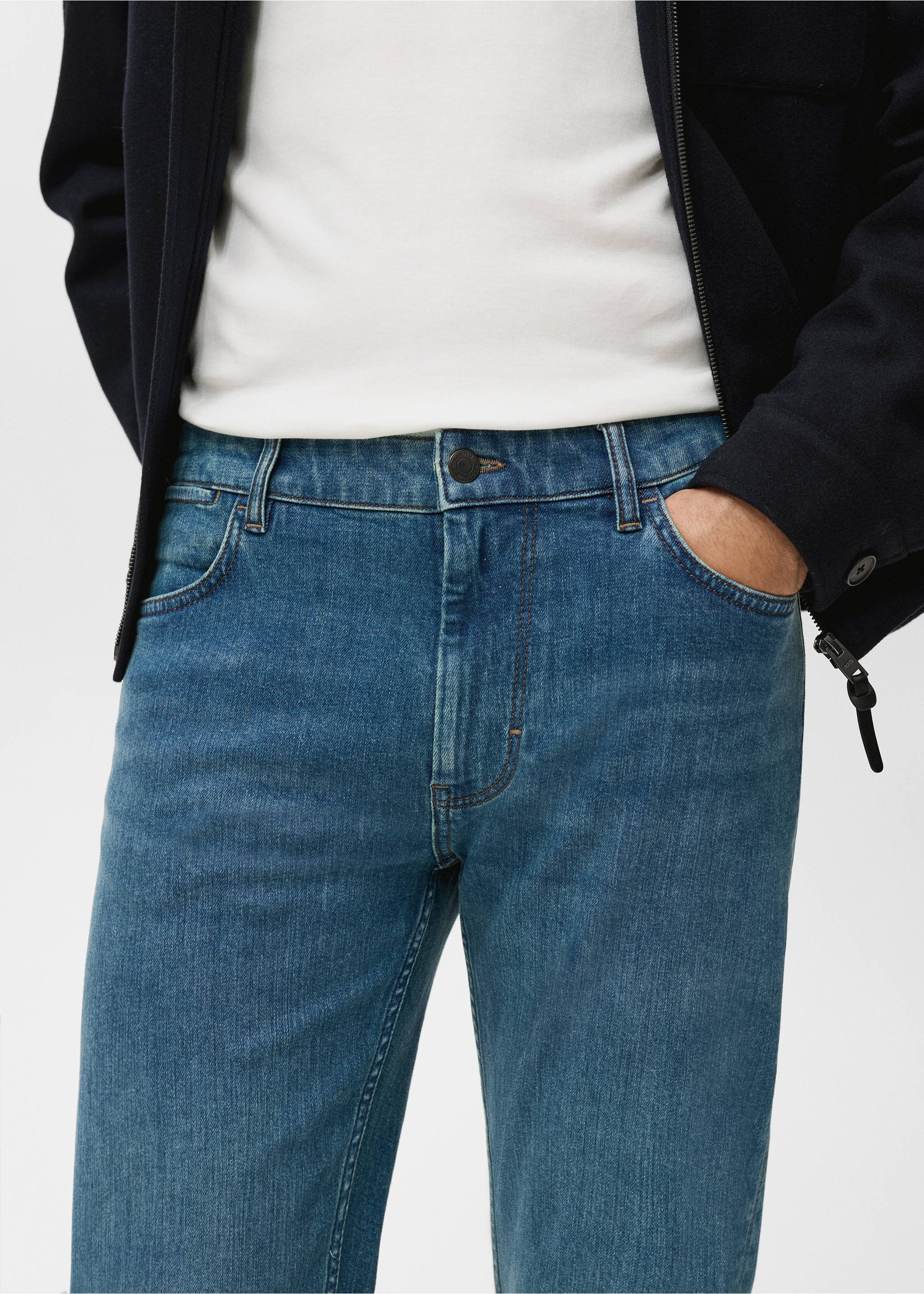 Jean Patrick slim fit Ultra Soft Touch - Détail de l'article 1, Vert menthe. Ref: 17045971-00.