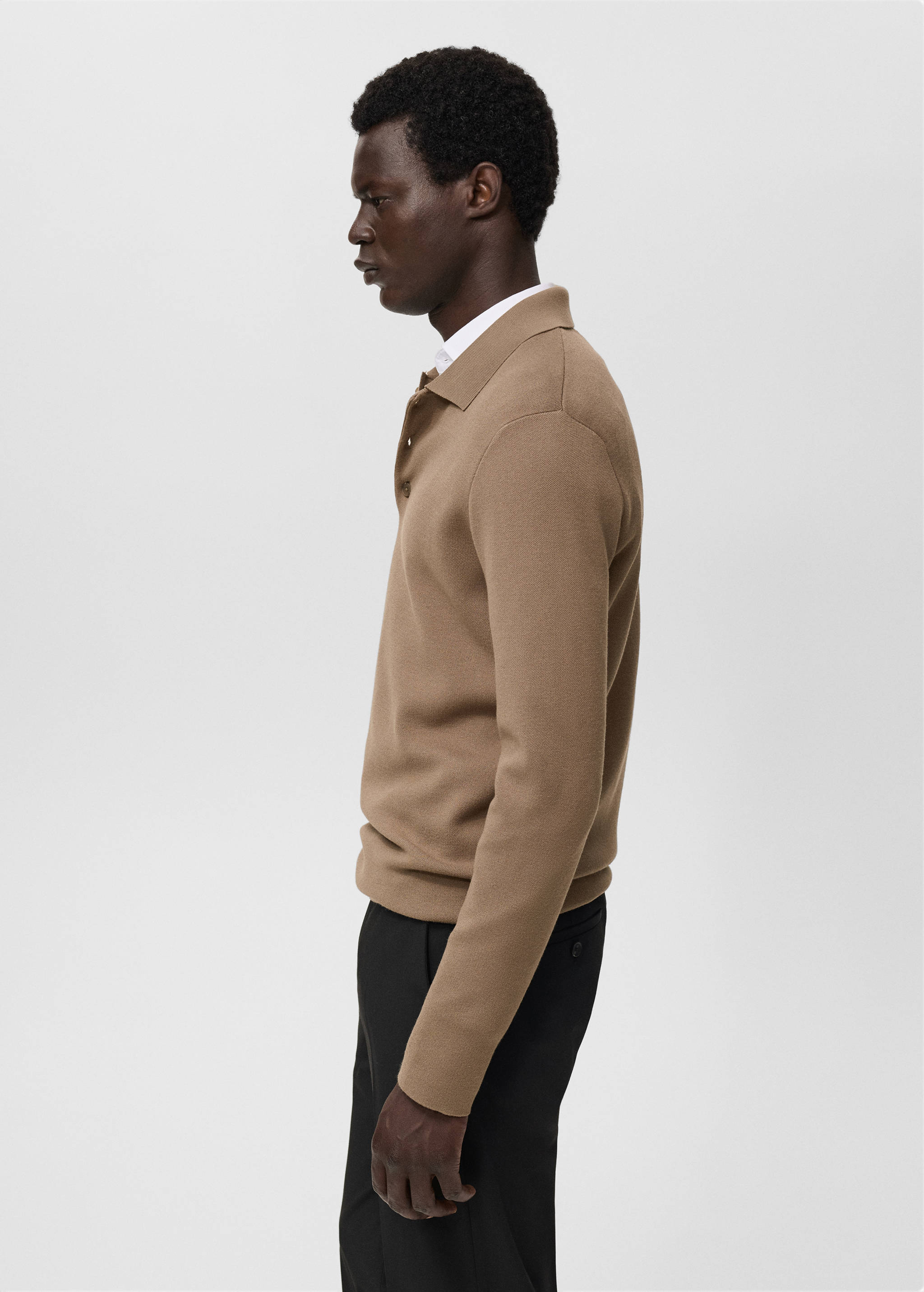 Strickpullover mit Poloshirt-Kragen - Detail des Artikels 2