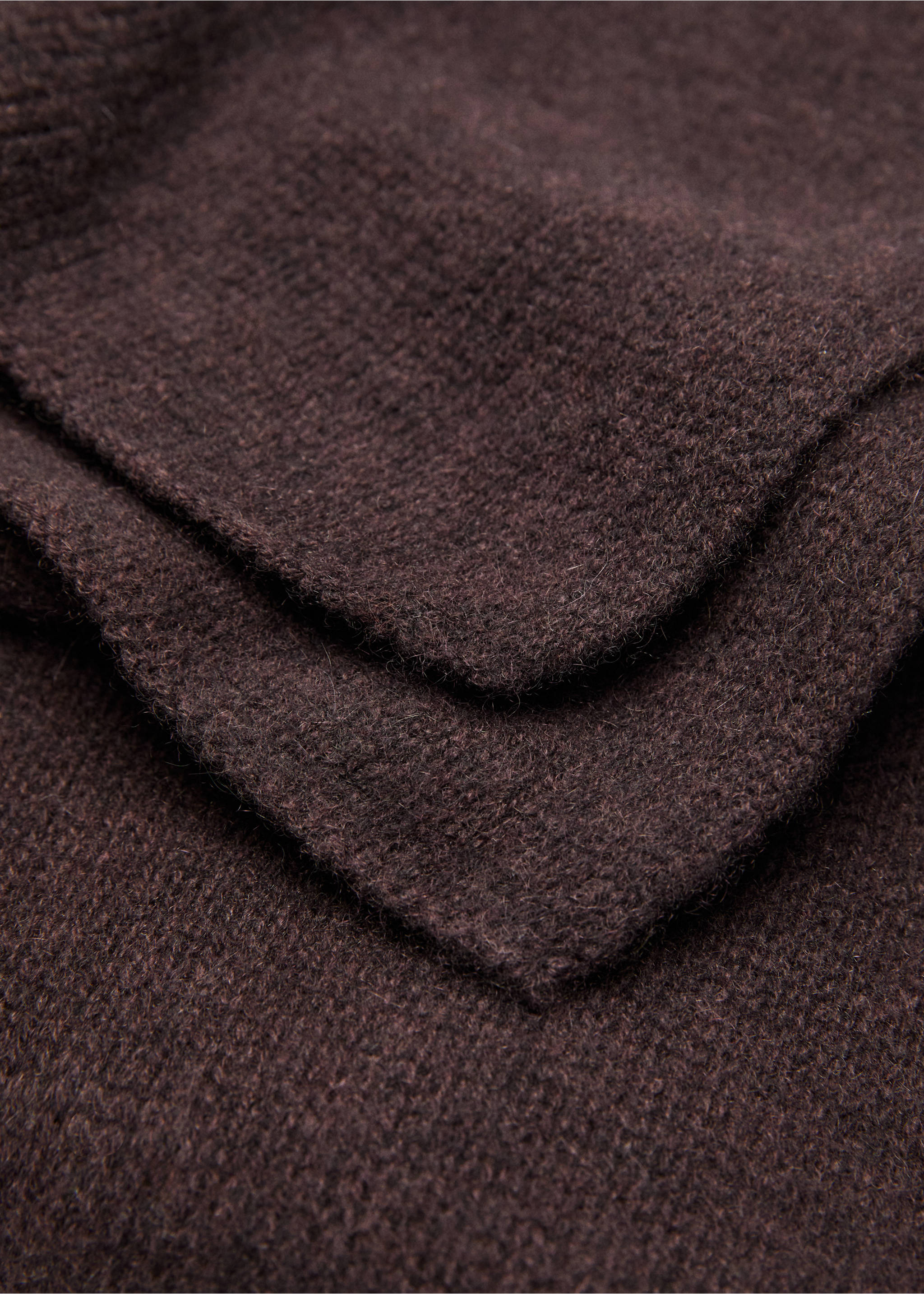 100% cashmere scarf - Medium plane, Chocolate. Ref: 17045976-00.