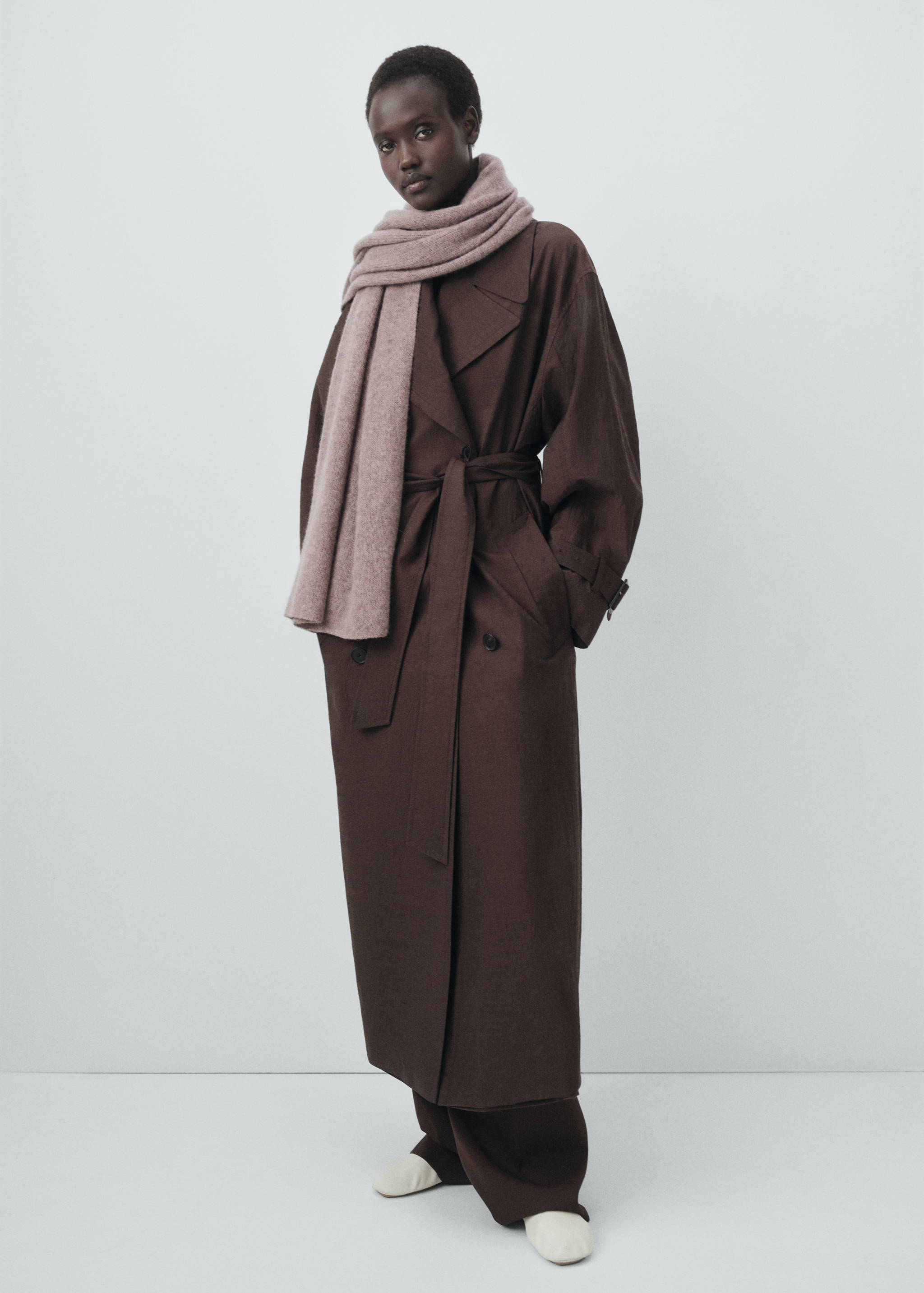 100% cashmere scarf - General plane