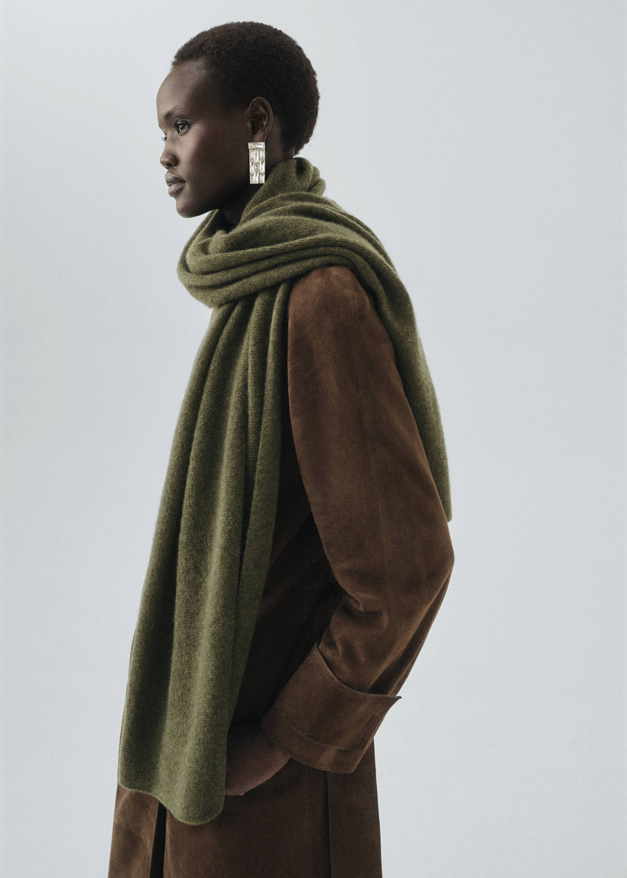 100% cashmere scarf - General plane