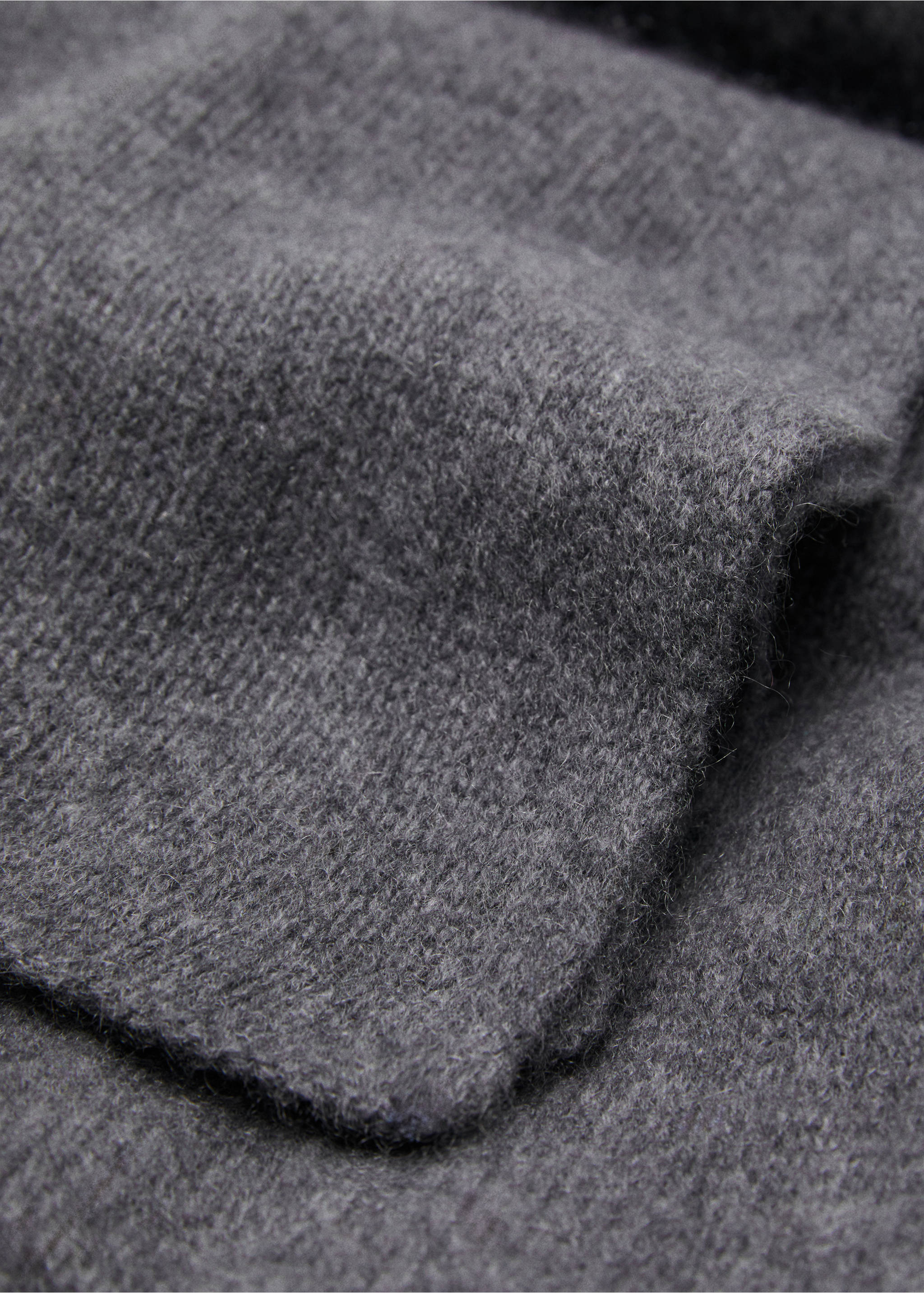 100% cashmere scarf - Medium plane, Medium Heather Grey. Ref: 17045976-00.