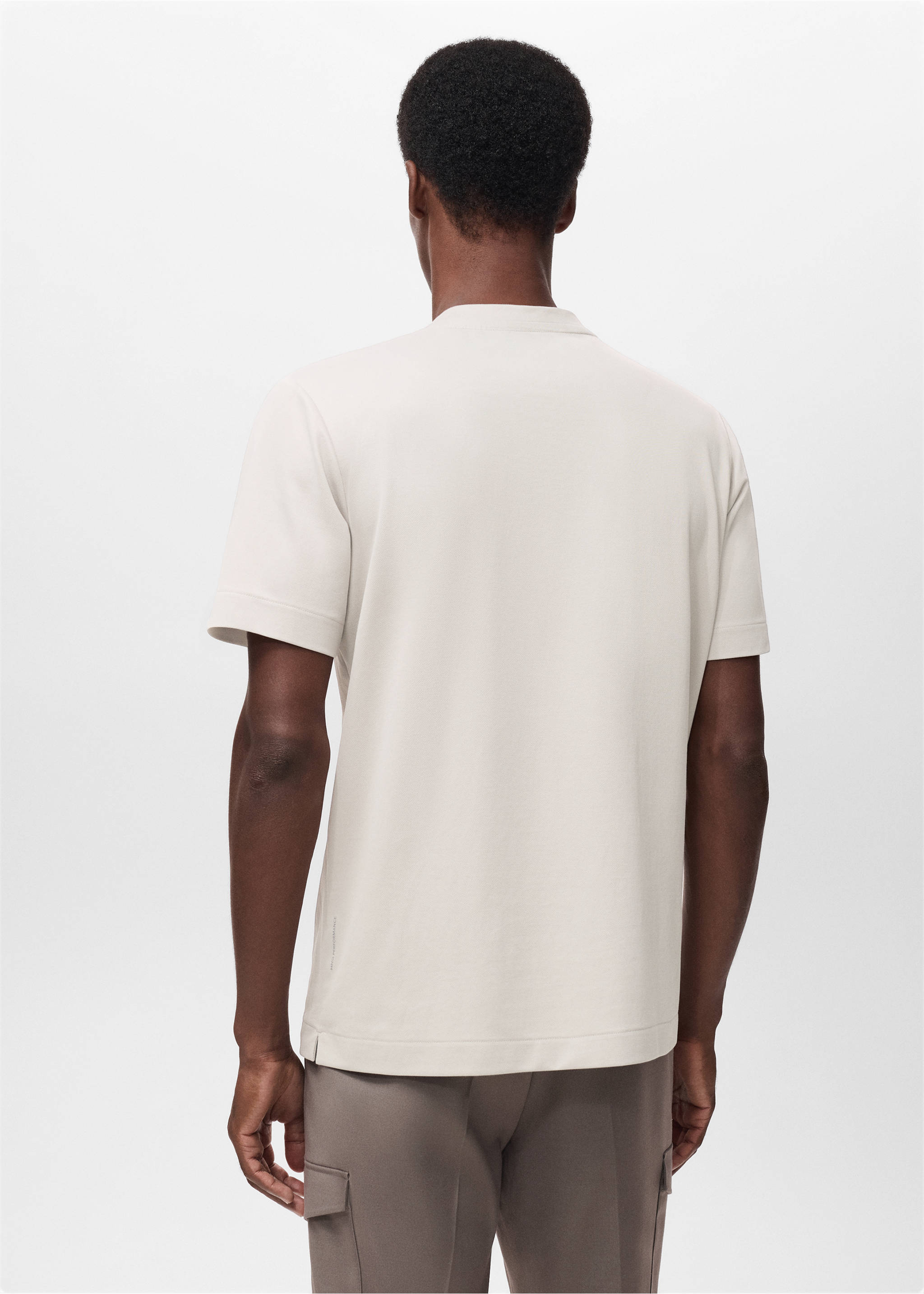 Regular-fit Thermolite® t-shirt - Reverse of the article, Ice Grey. Ref: 17045977-00.