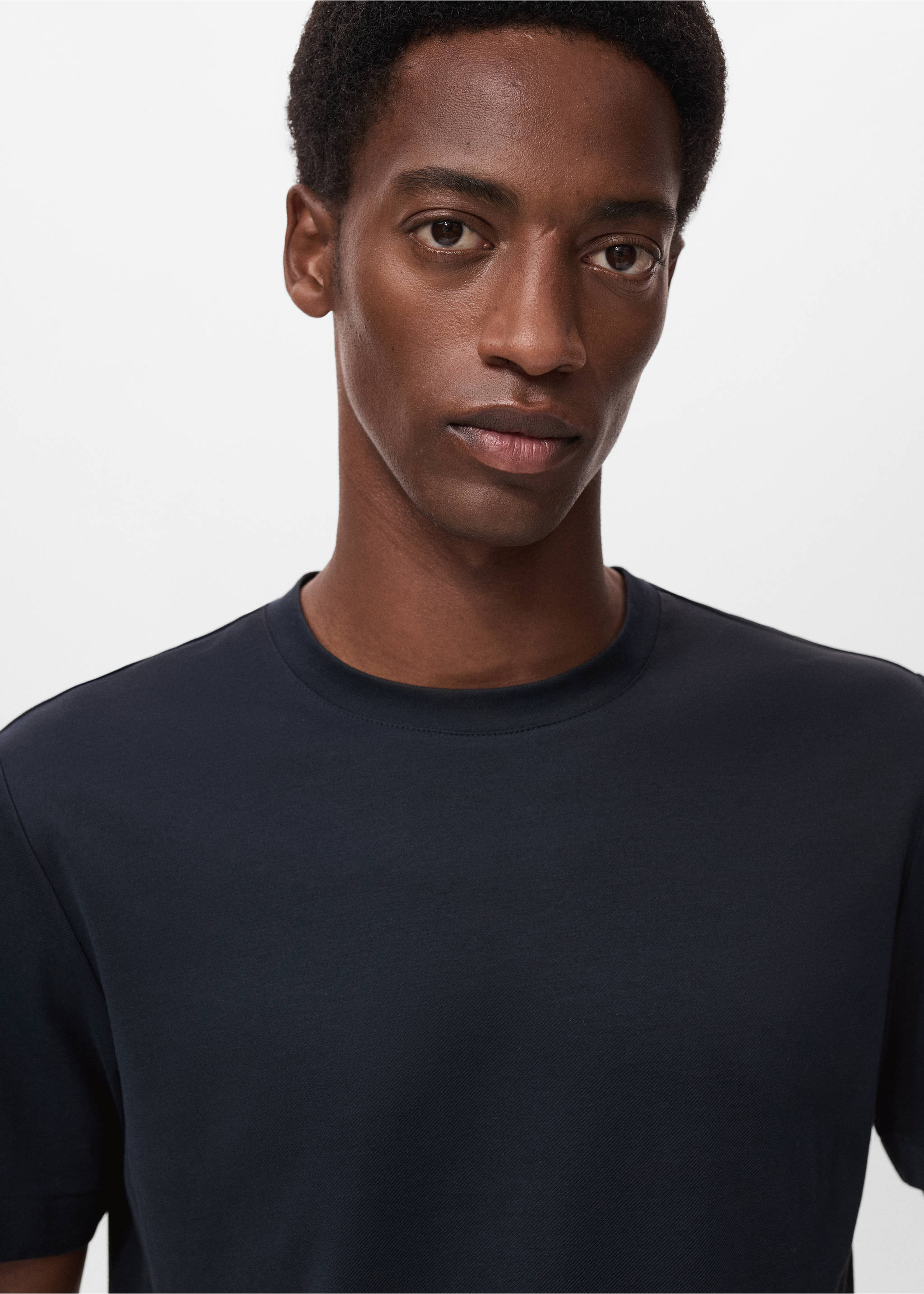 T-shirt regular fit Thermolite® - Pormenor do artigo 1, Azul-marinho. Ref: 17045977-00.