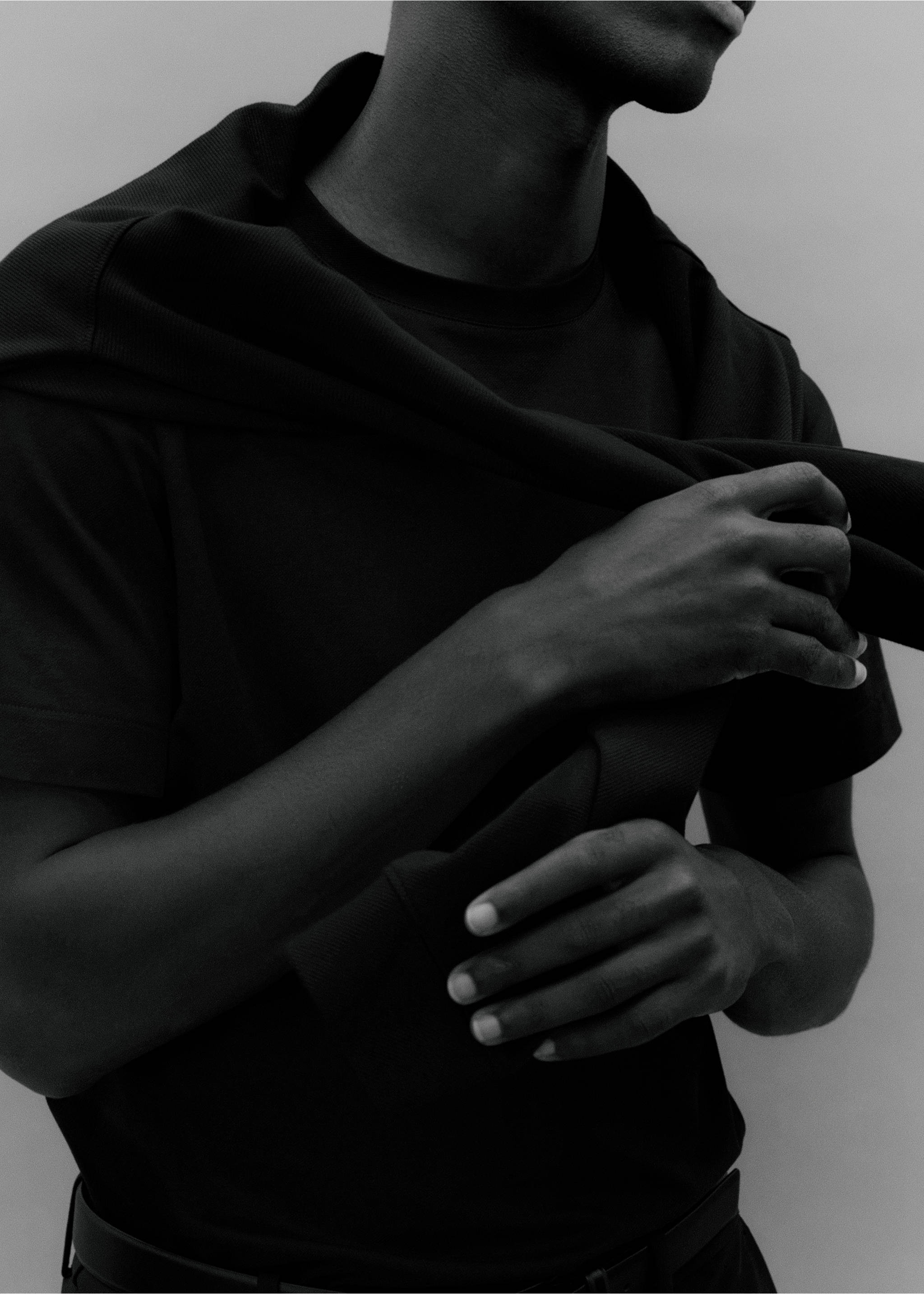 T-shirt regular fit Thermolite® - Pormenor do artigo 5, Azul-marinho. Ref: 17045977-00.