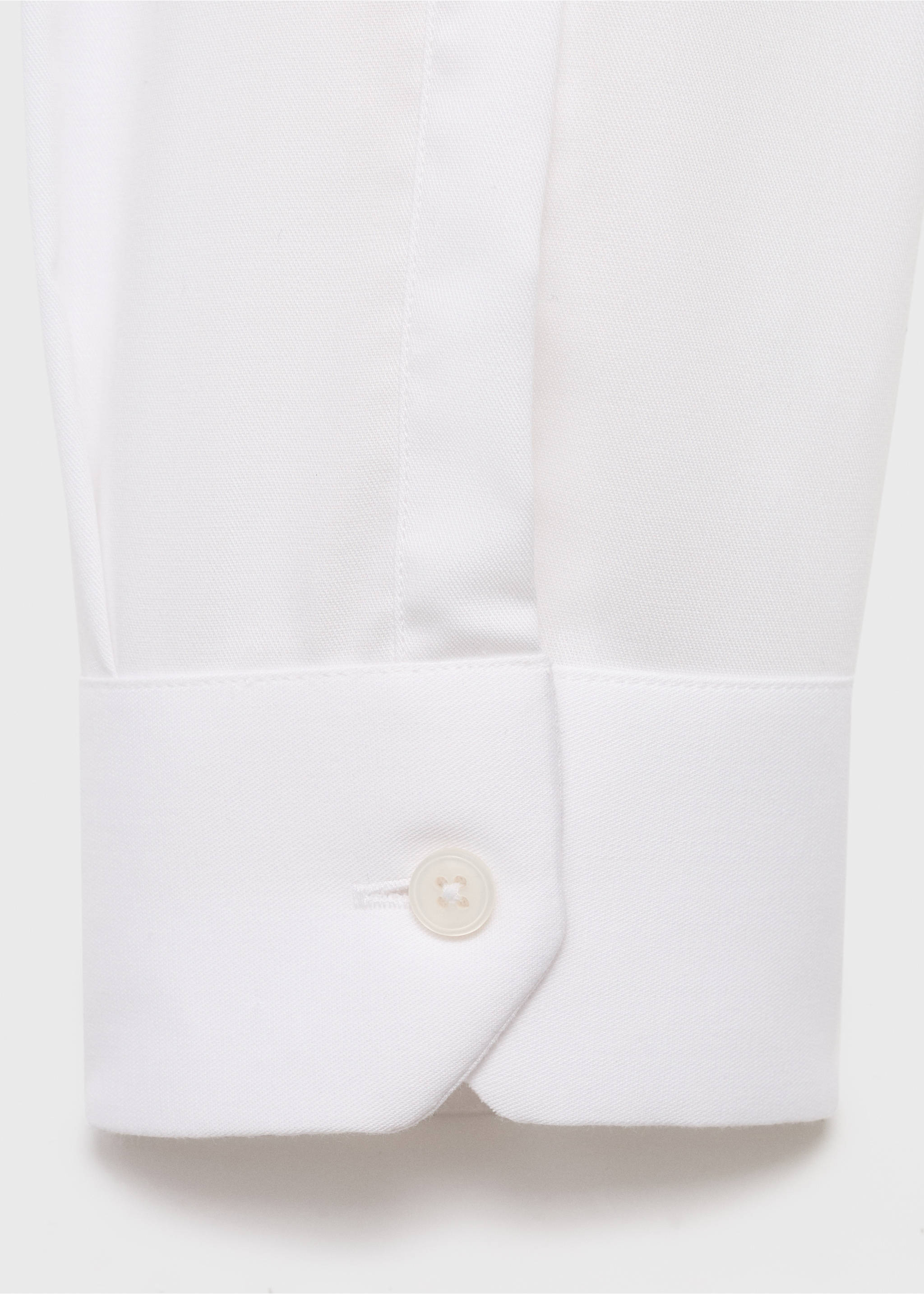 Comfort stretch non-iron shirt - Details of the article 0, White. Ref: 17045980-00.