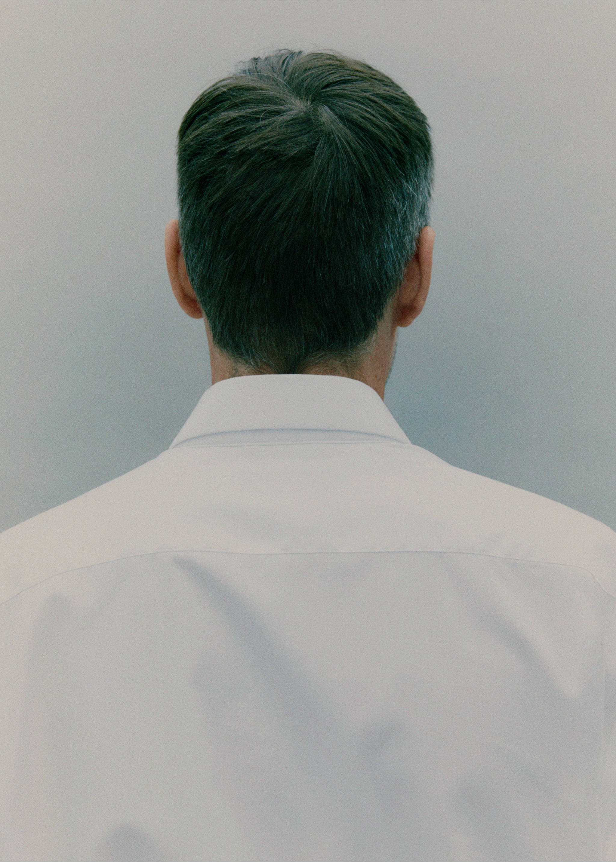 Comfort stretch non-iron shirt - Details of the article 3, White. Ref: 17045980-00.