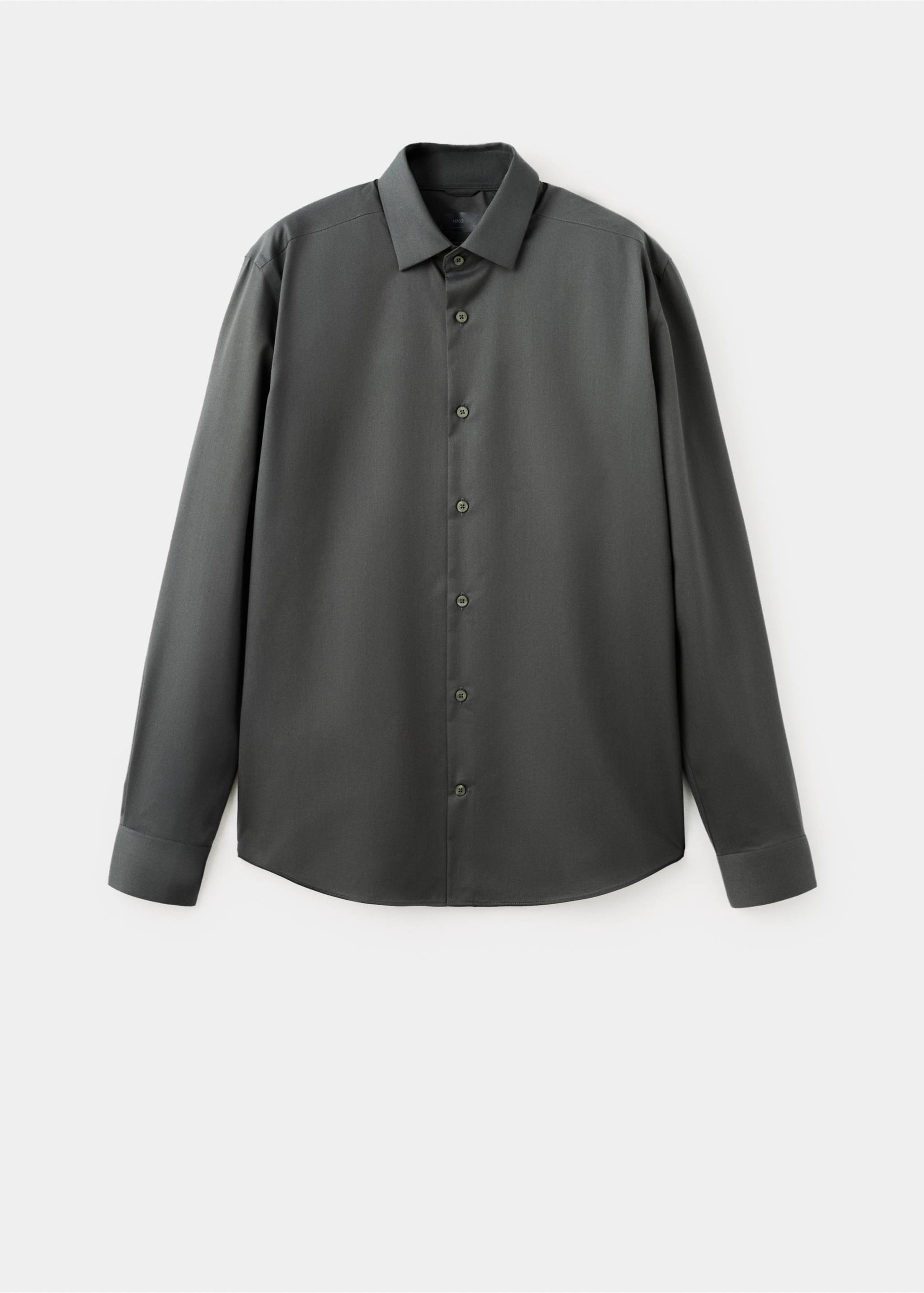 Comfort stretch non-iron shirt - Article without model, Khaki. Ref: 17045980-00.