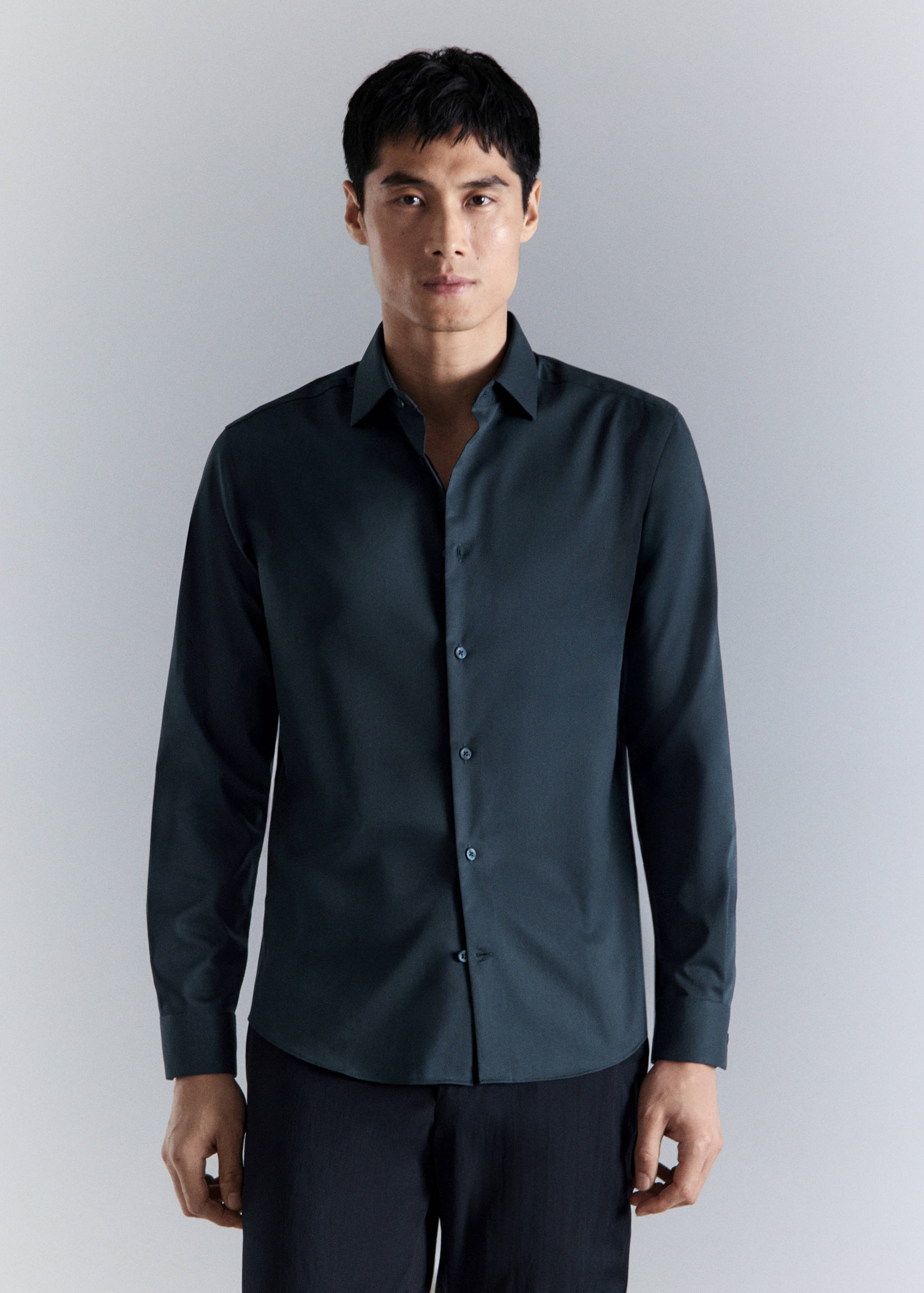 Comfort stretch non-iron shirt - Medium plane