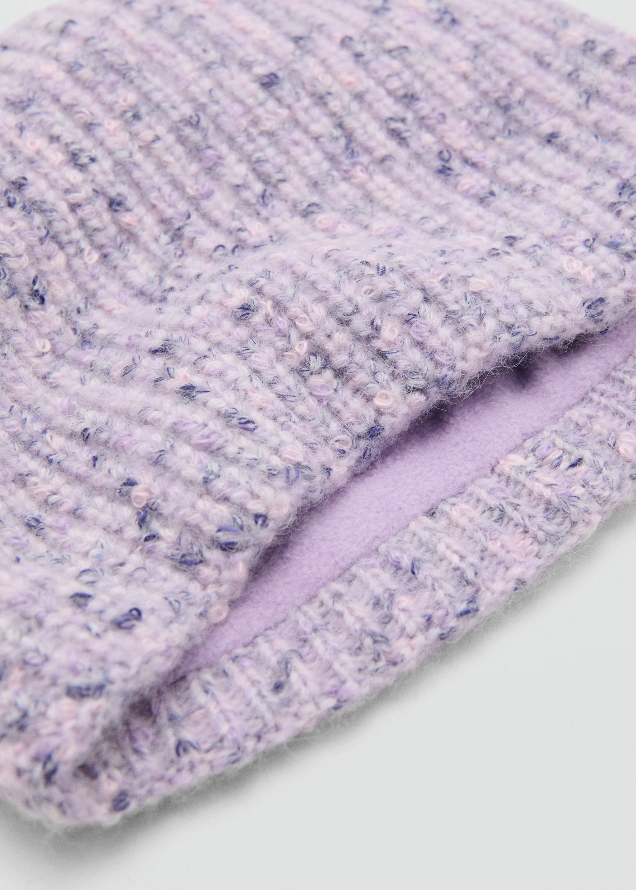 Flecked knit scarf - Medium plane