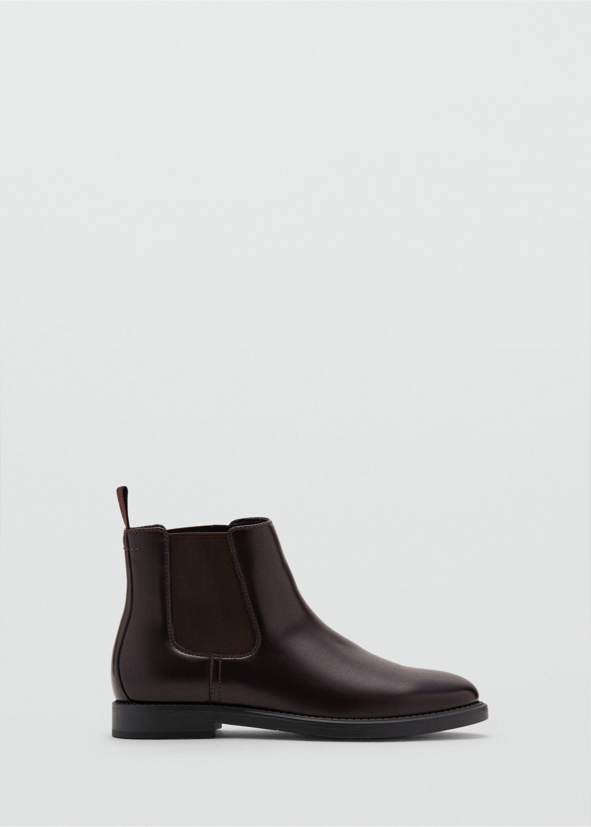 Faux-leather chelsea ankle boots - Article without model, Brown. Ref: 17045983-00.