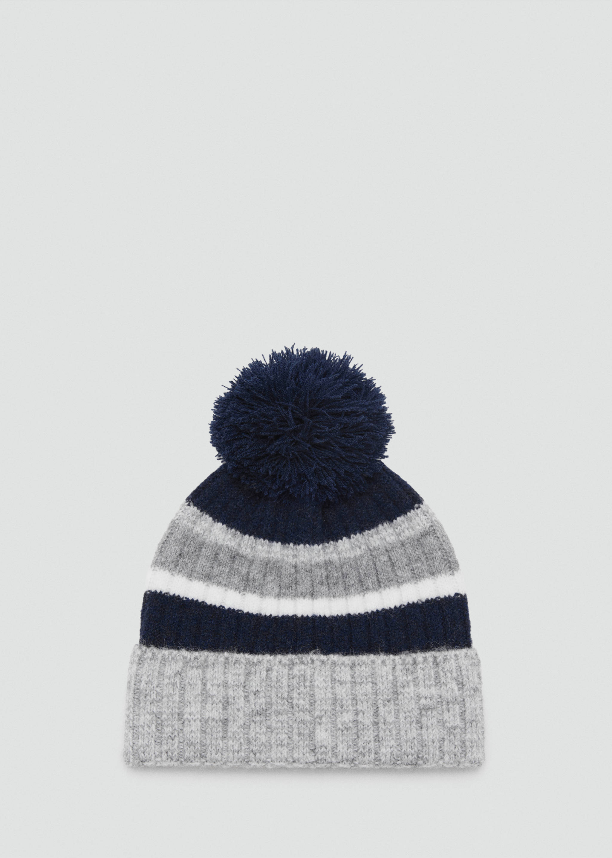 Knitted bobble hat - Article without model, Grey. Ref: 17045984-00.