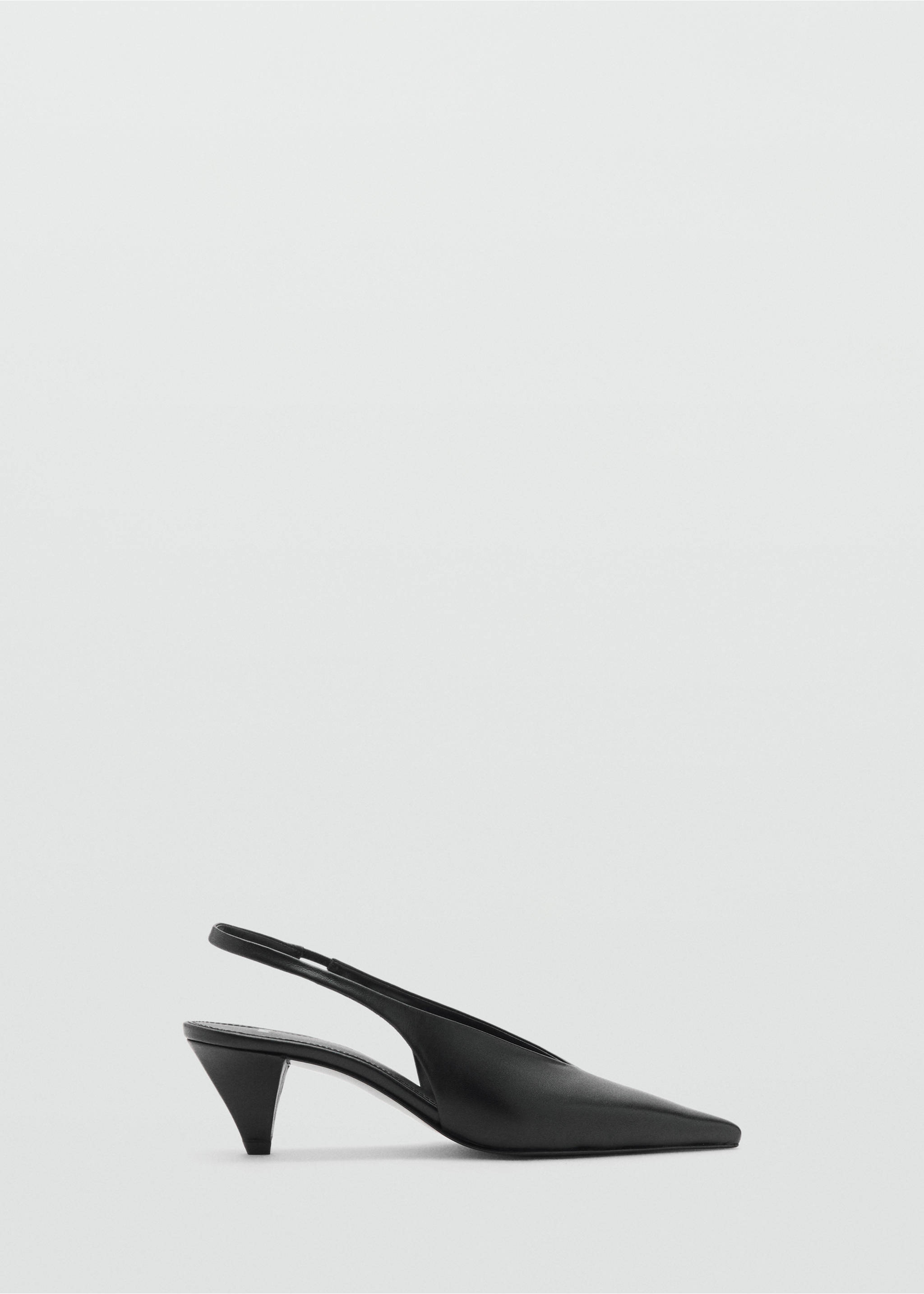 Zapato tacón piel punta - Artículo sin modelo, Negro. Ref: 17046000-00.