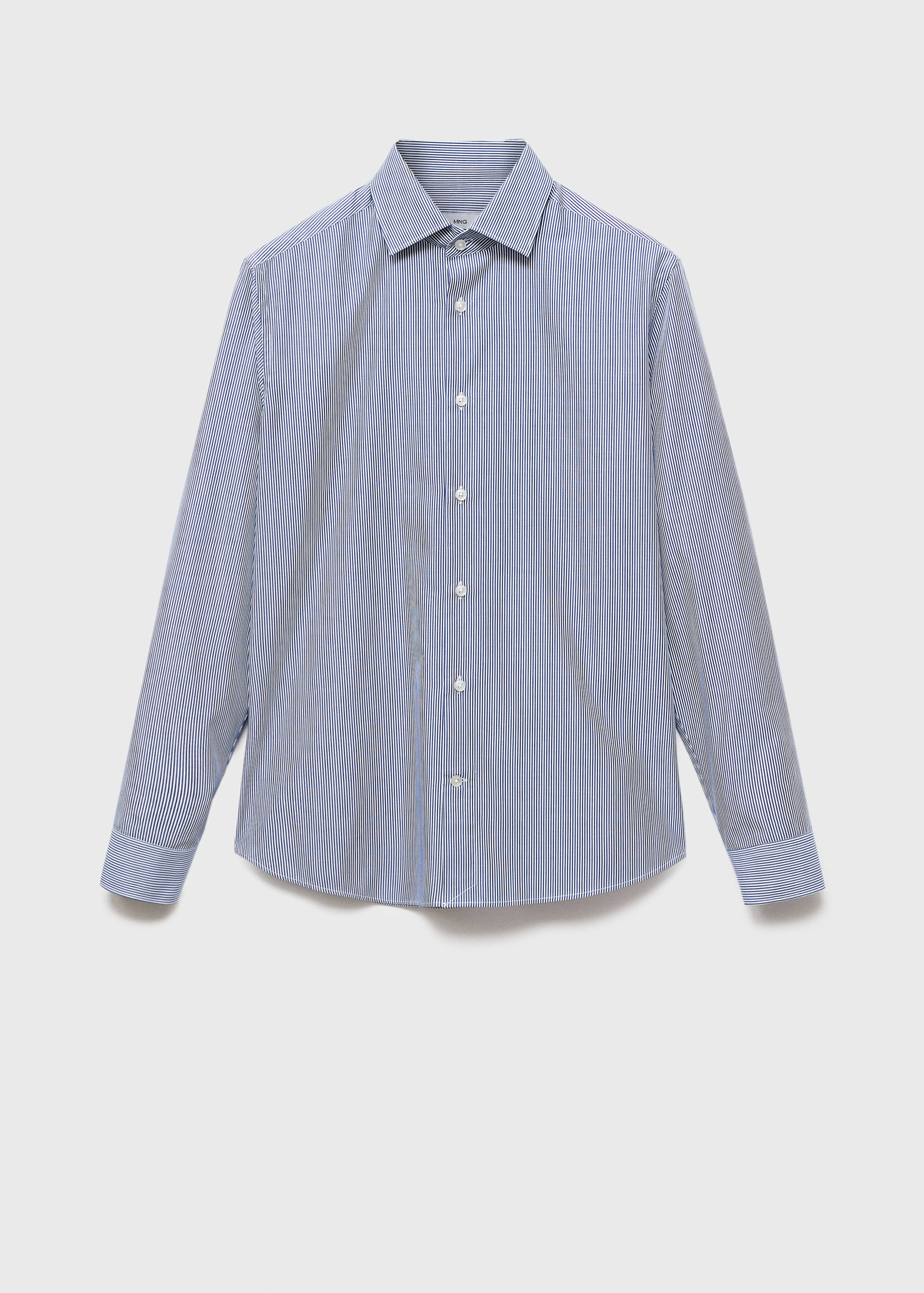 100% cotton striped slim-fit shirt - Article without model